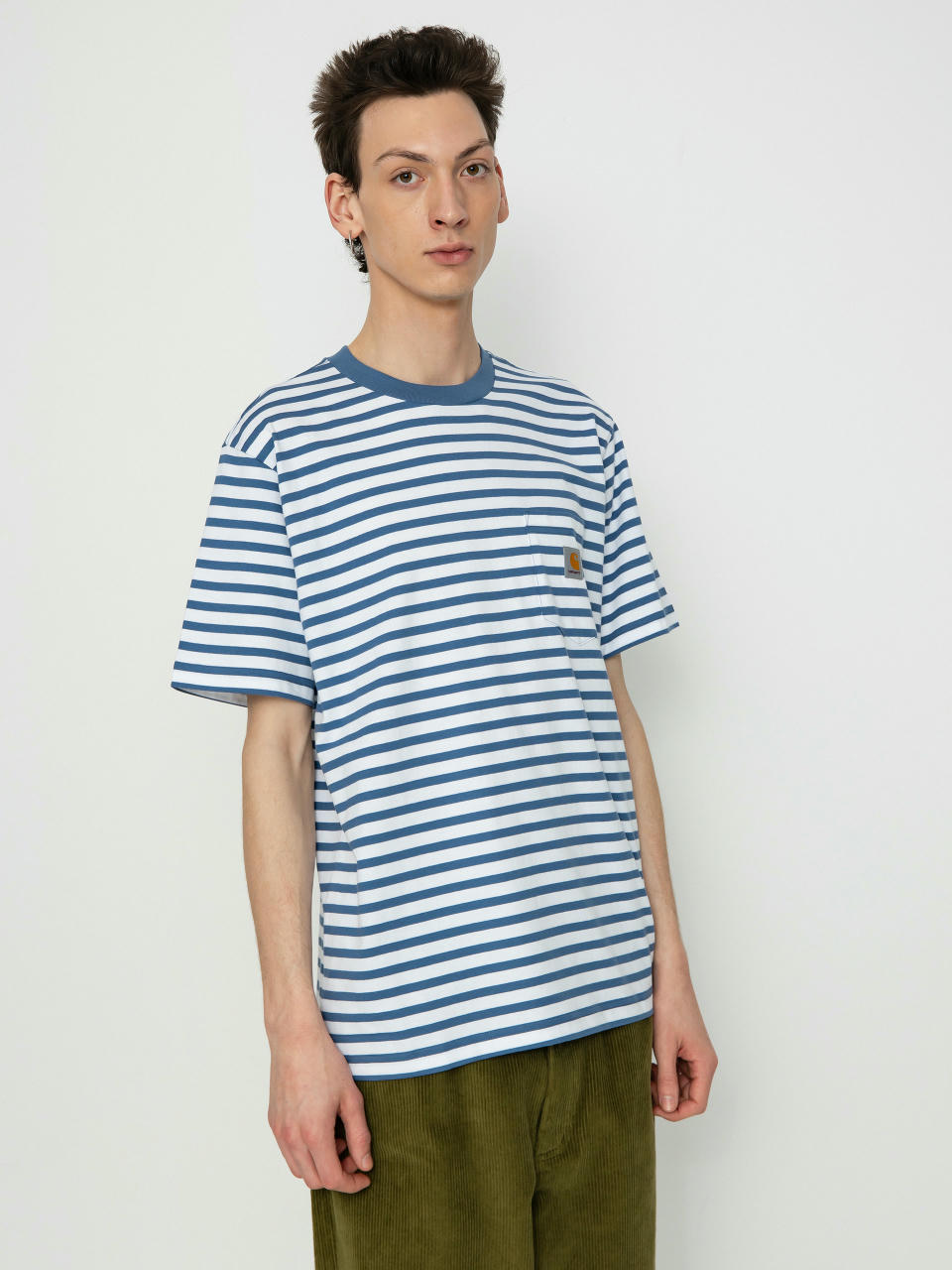 Футболка Carhartt WIP Seidler Pocket (seidler stripe/sorrent/white)