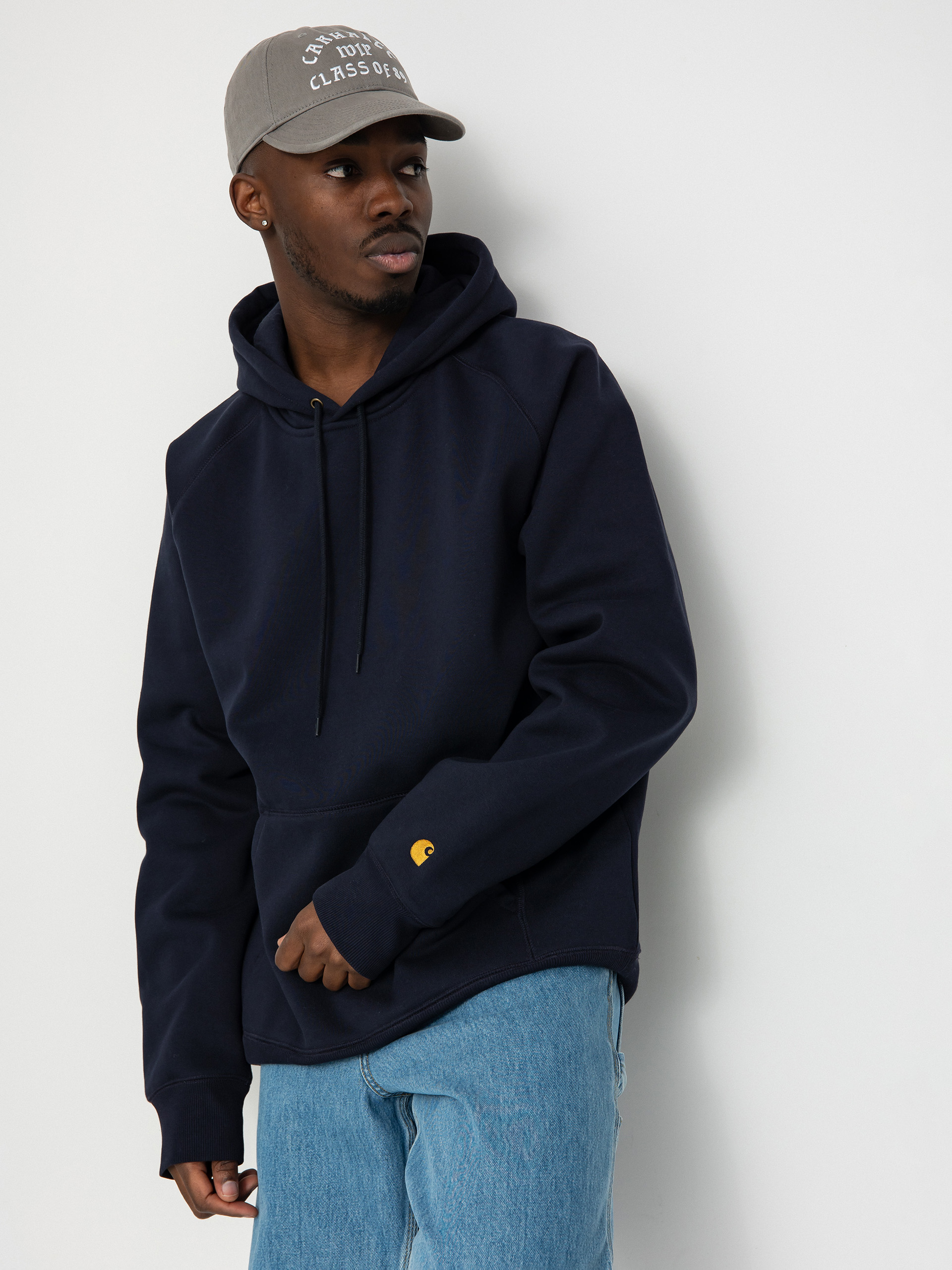 Худі Carhartt WIP Chase HD (dark navy/gold)