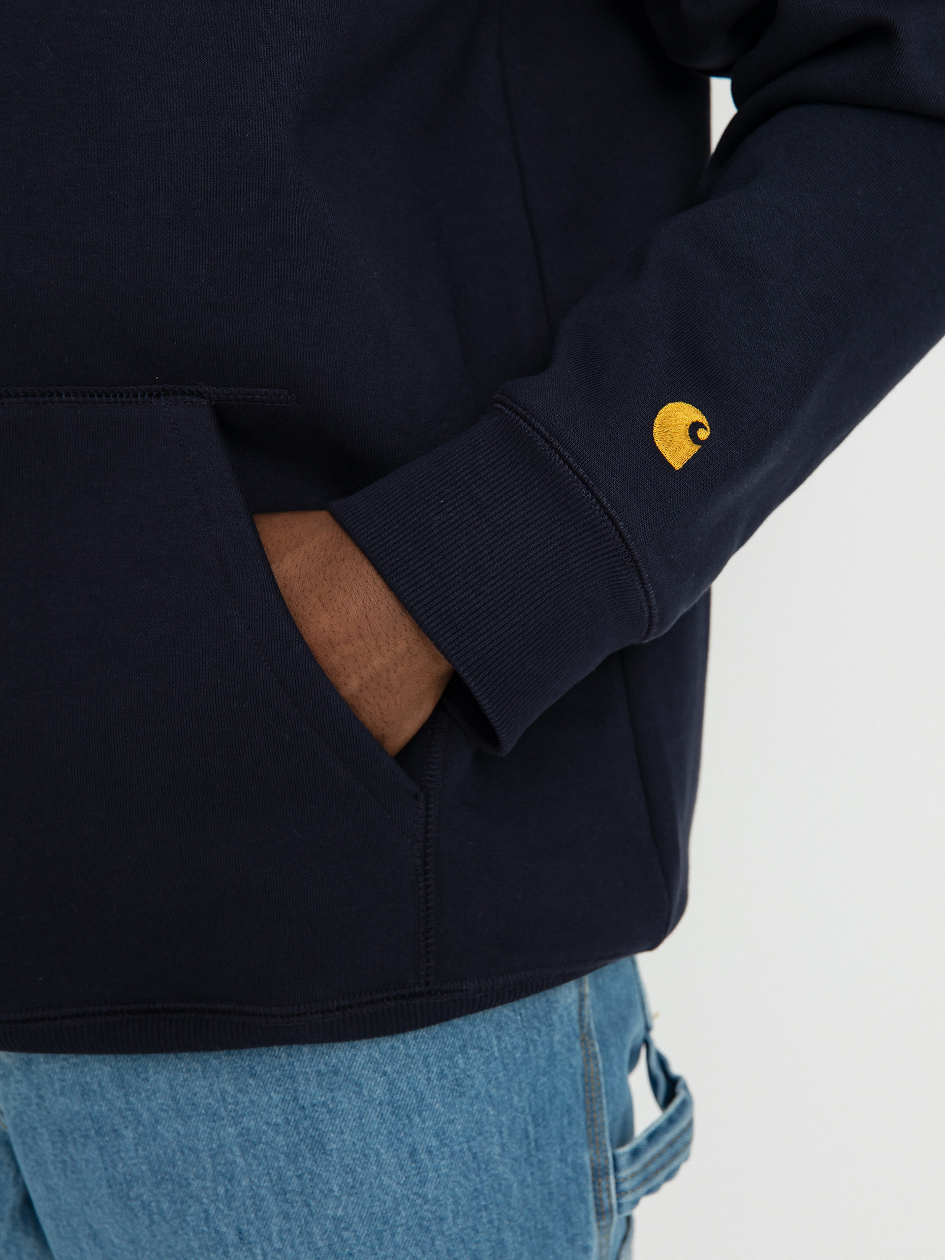 Худі Carhartt WIP Chase HD (dark navy/gold)