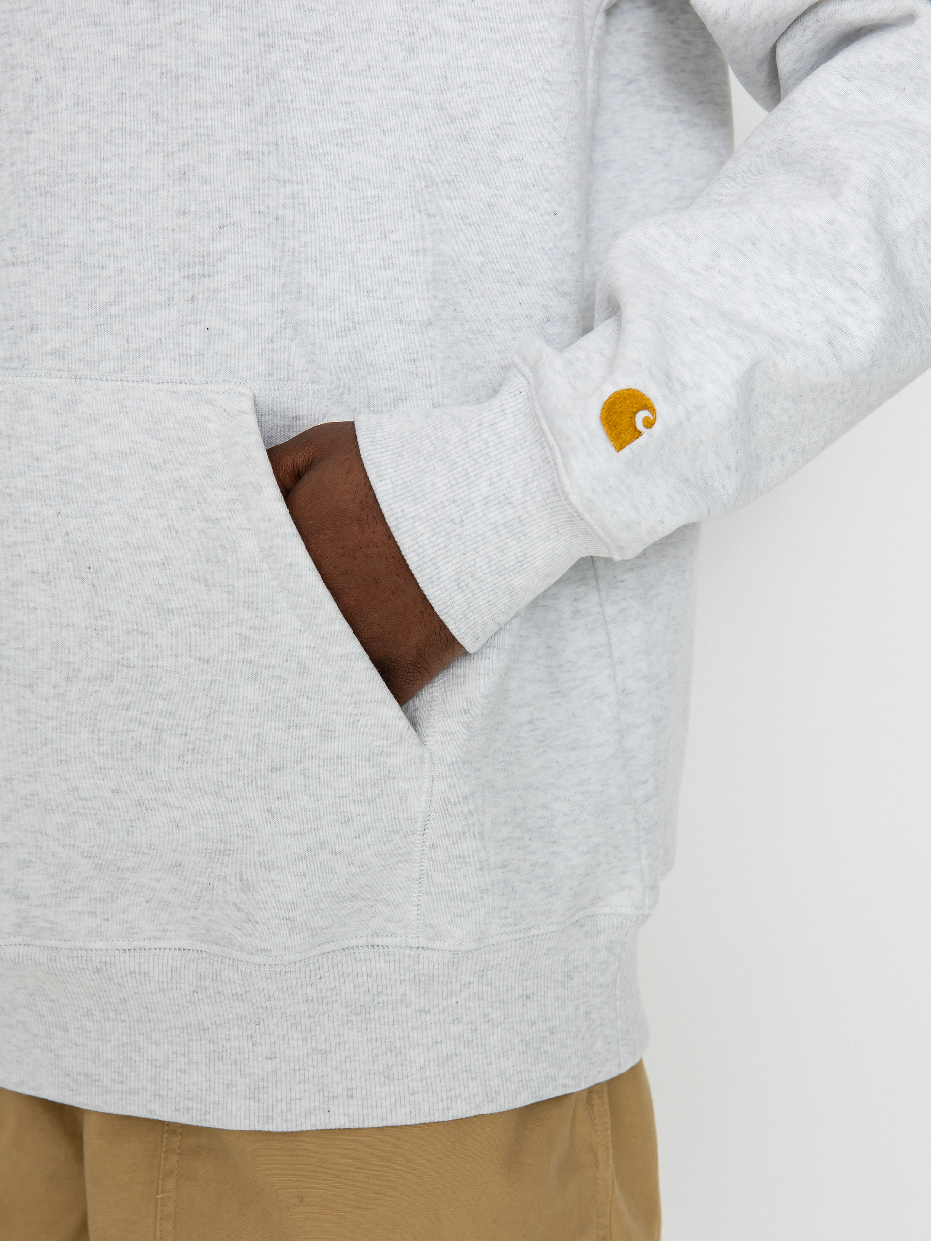 Худі Carhartt WIP Chase HD (ash heather/gold)