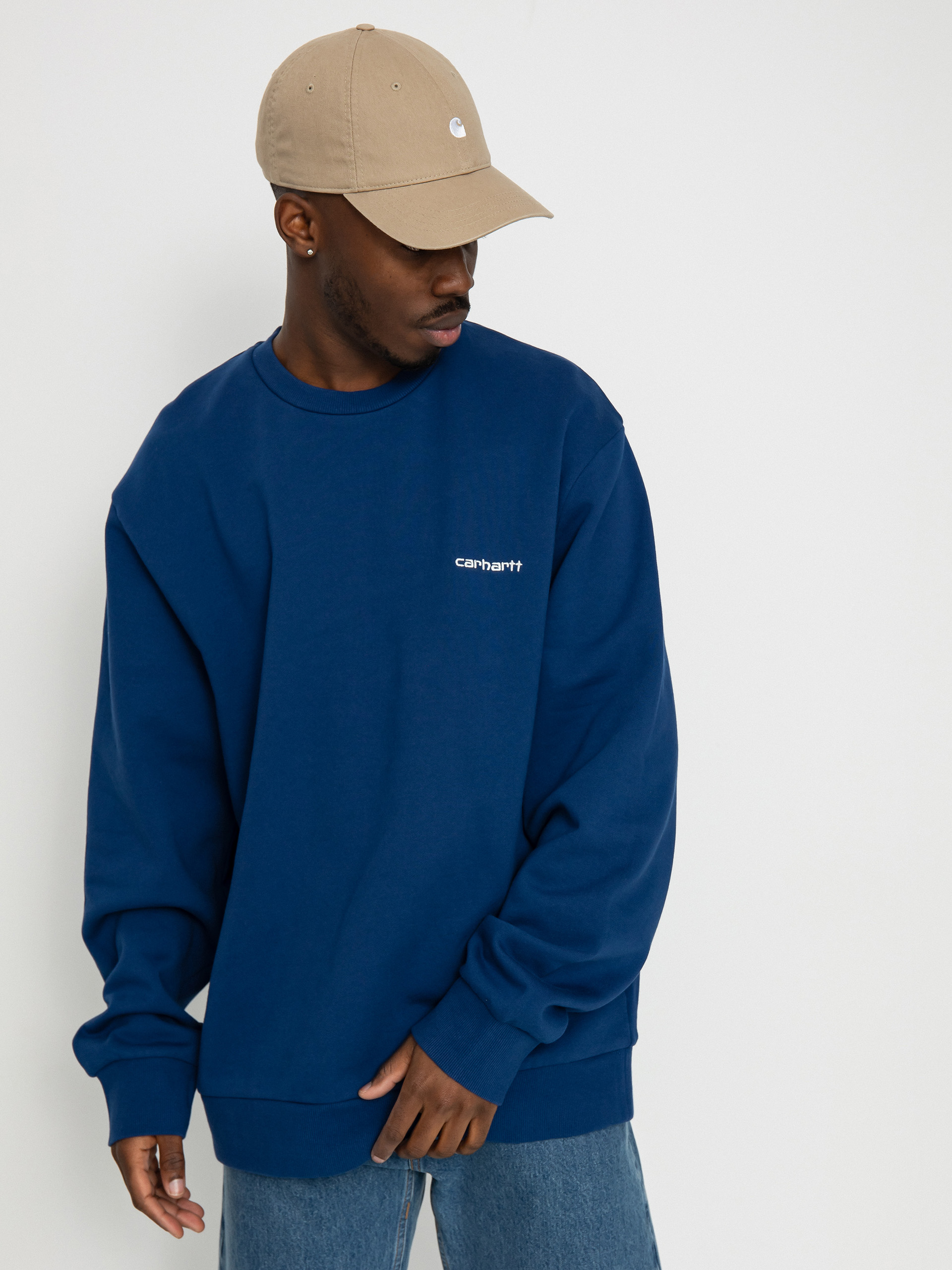 Світшот Carhartt WIP Script Embroidery (elder/white)