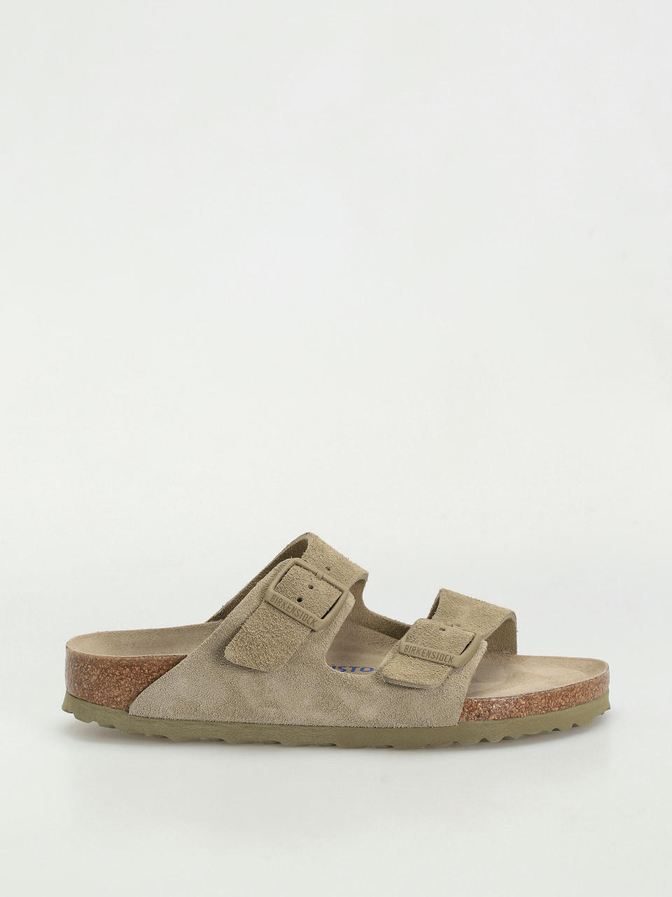 Шльопанці Birkenstock Arizona Suede Leather Narrow Wmn (faded khaki)