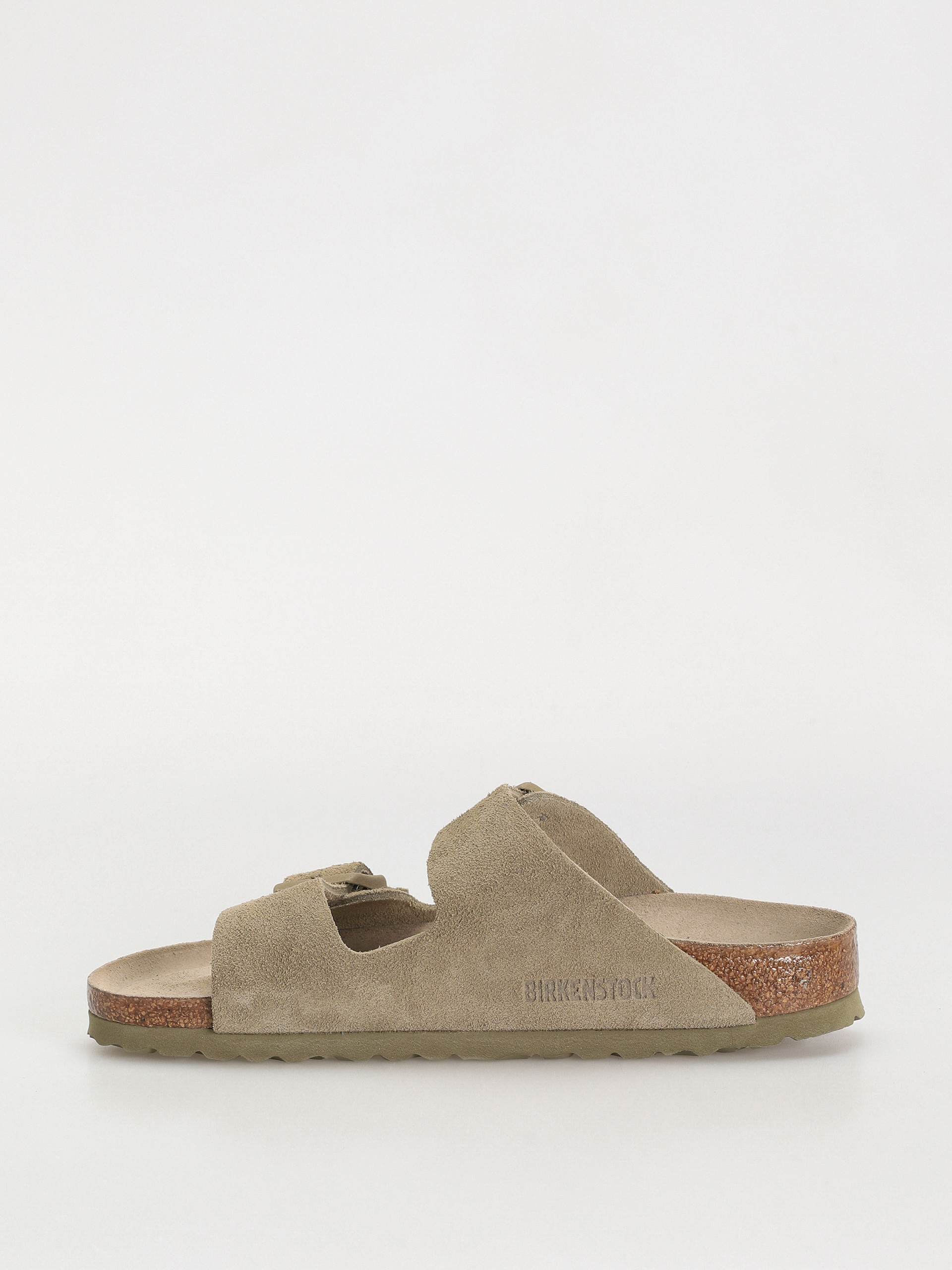 Шльопанці Birkenstock Arizona Suede Leather Narrow Wmn (faded khaki)