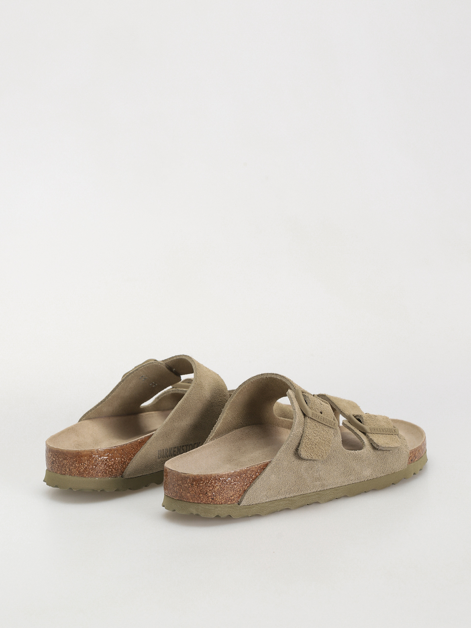 Шльопанці Birkenstock Arizona Suede Leather Narrow Wmn (faded khaki)