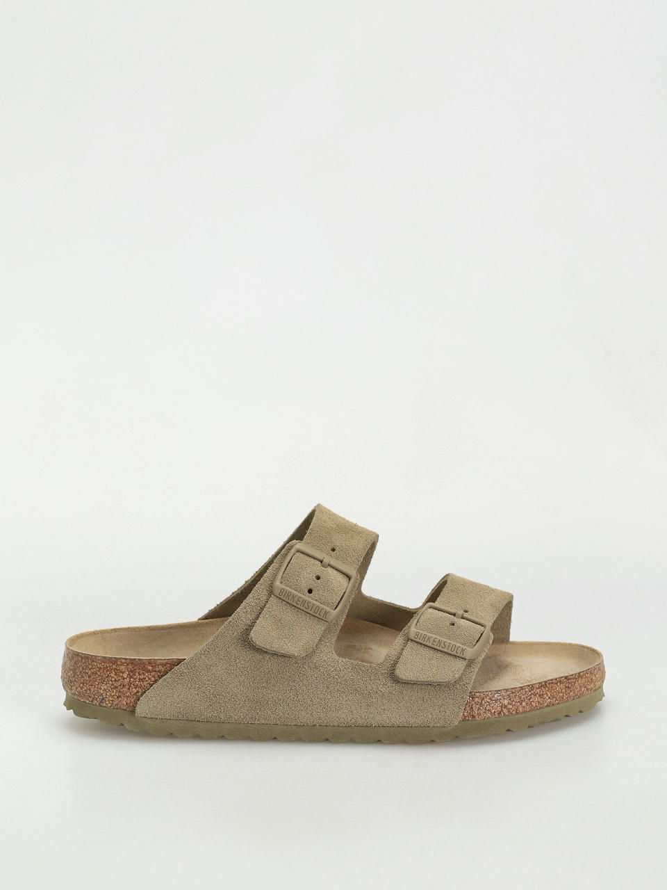 Шльопанці Birkenstock Arizona Suede Leather Regular (faded khaki)