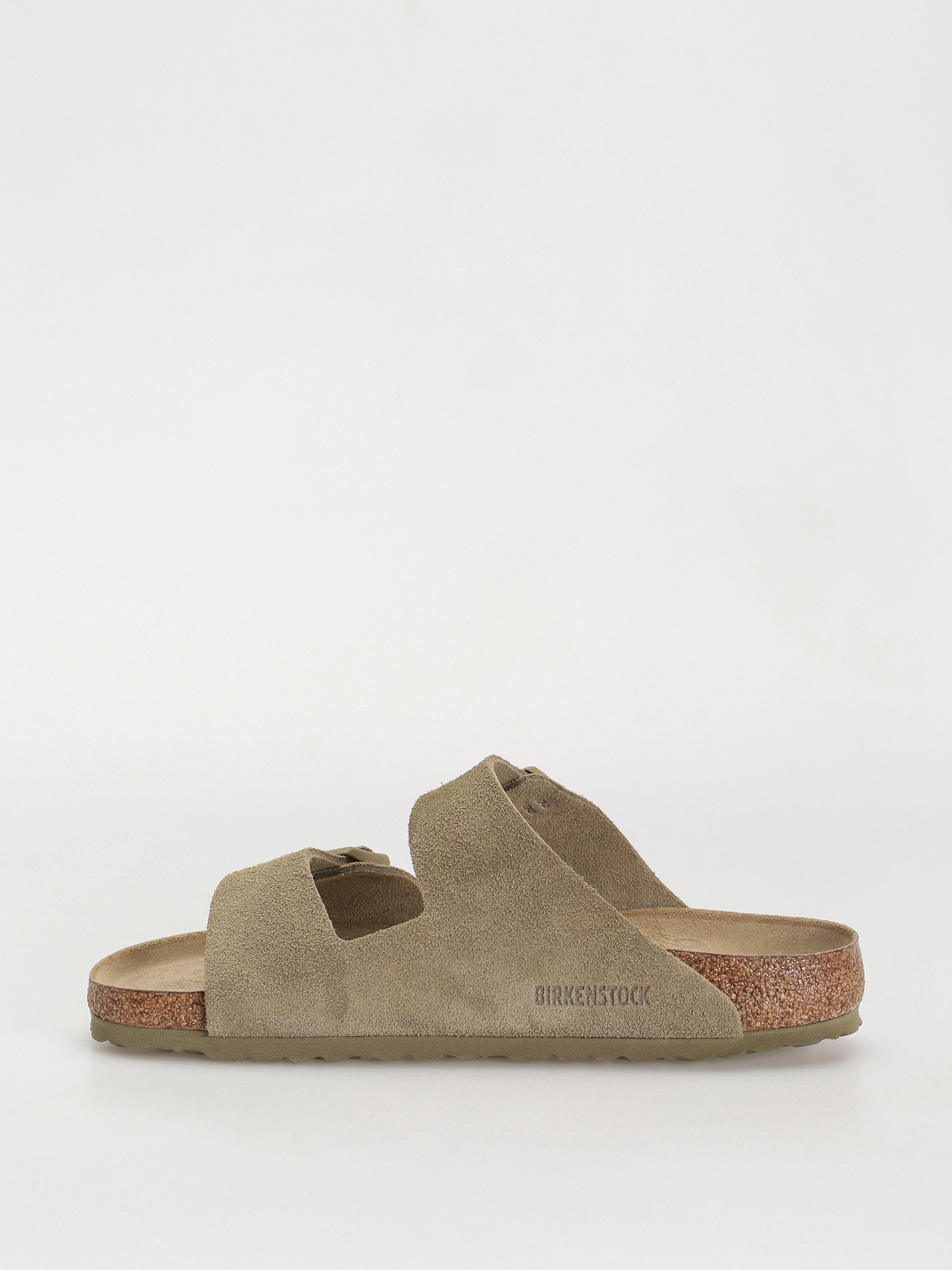 Шльопанці Birkenstock Arizona Suede Leather Regular (faded khaki)