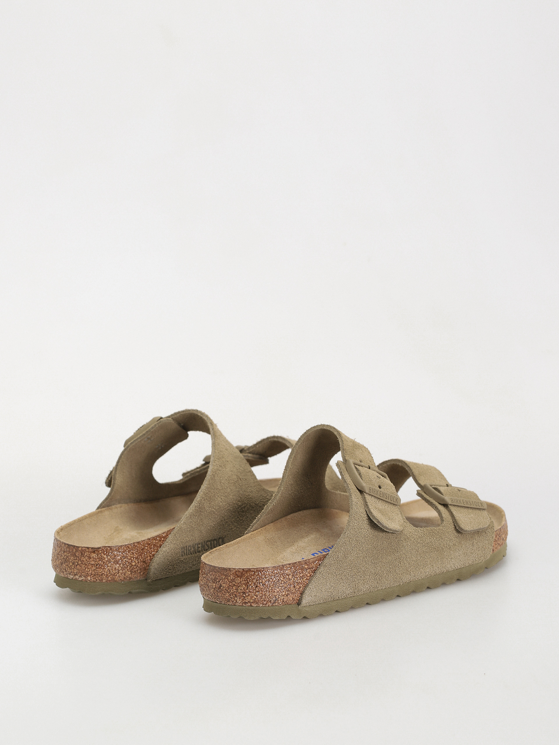 Шльопанці Birkenstock Arizona Suede Leather Regular (faded khaki)