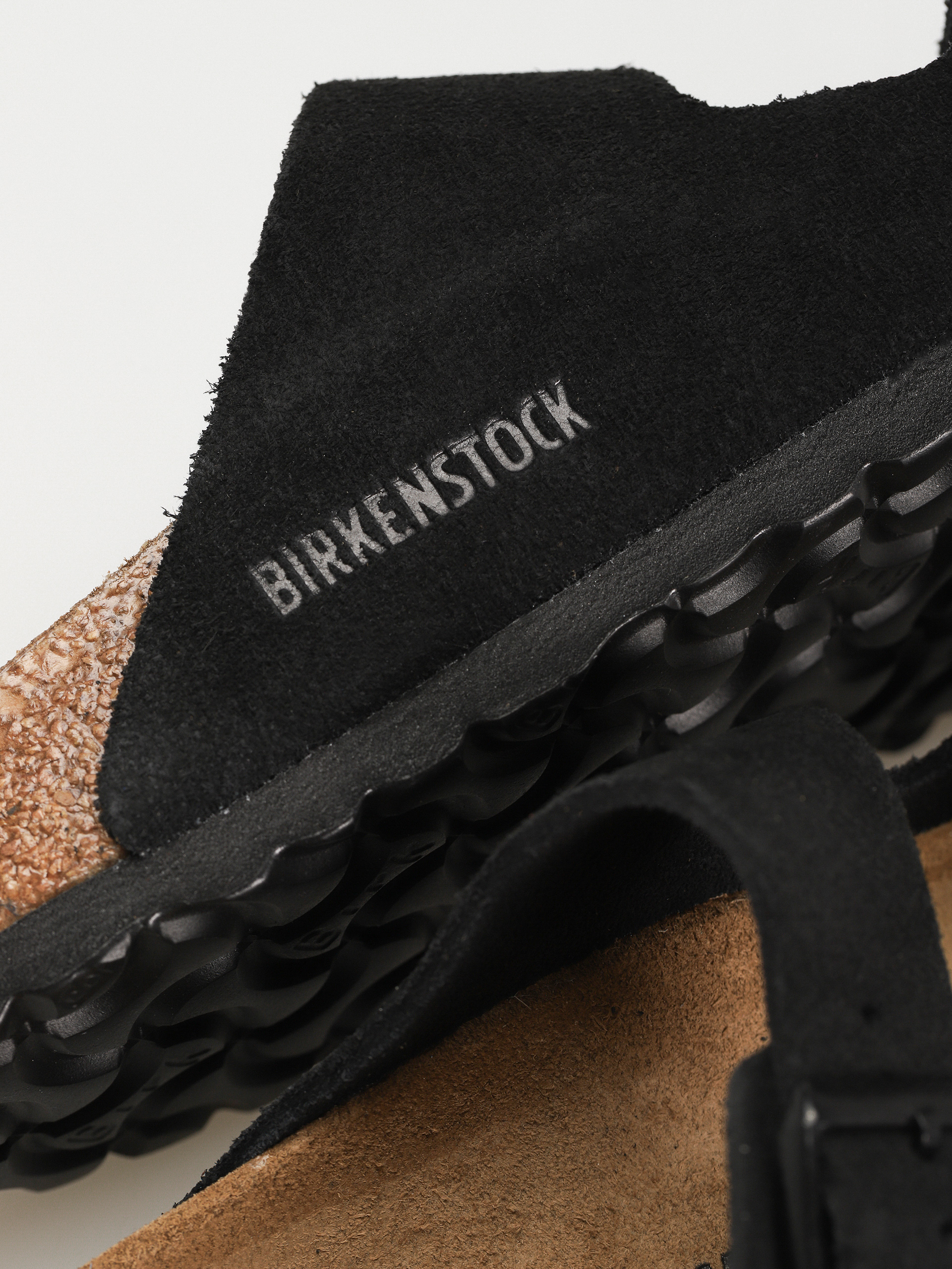 Шльопанці Birkenstock Arizona Suede Leather Narrow Wmn (black)