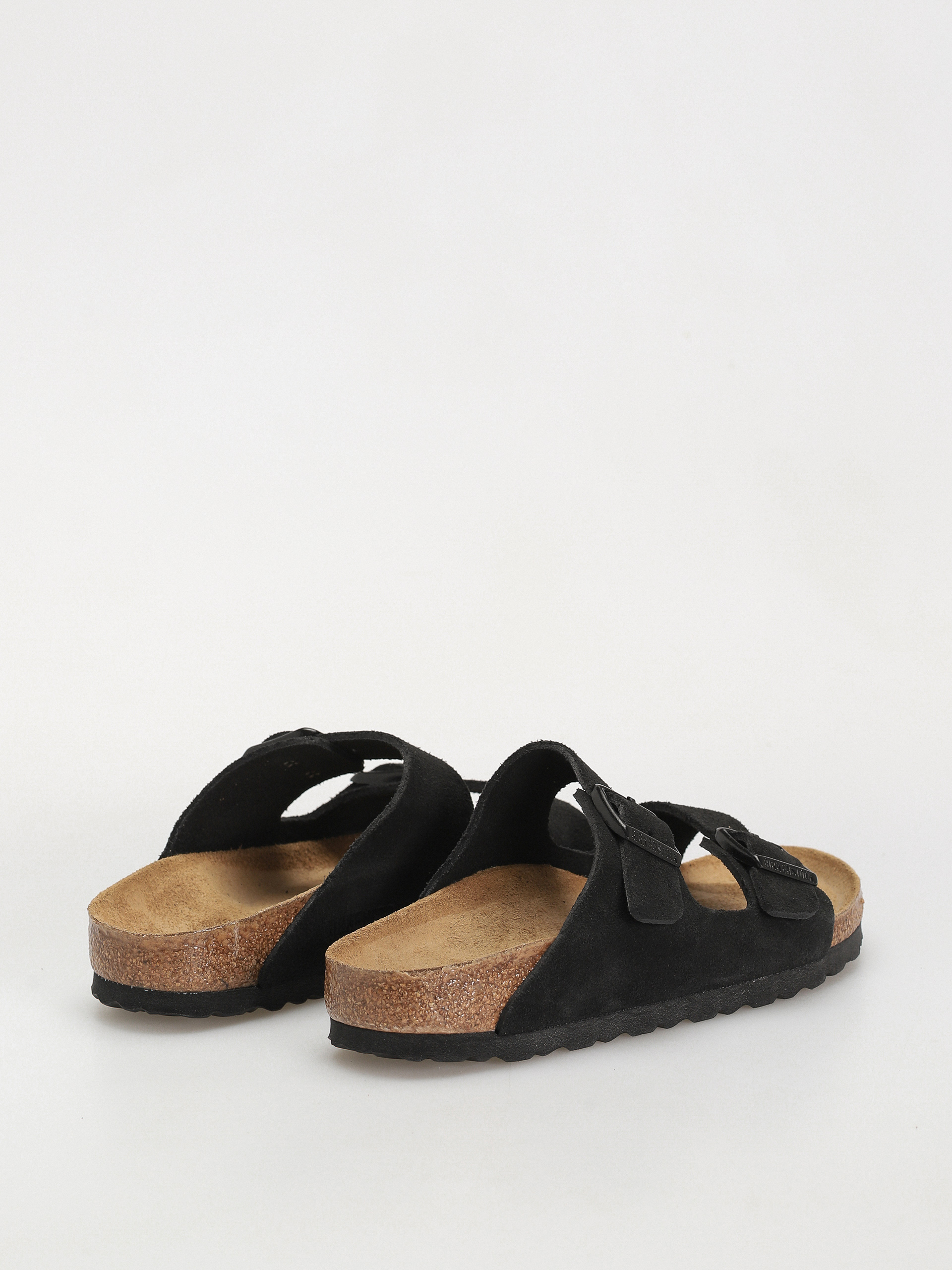 Шльопанці Birkenstock Arizona Suede Leather Narrow Wmn (black)