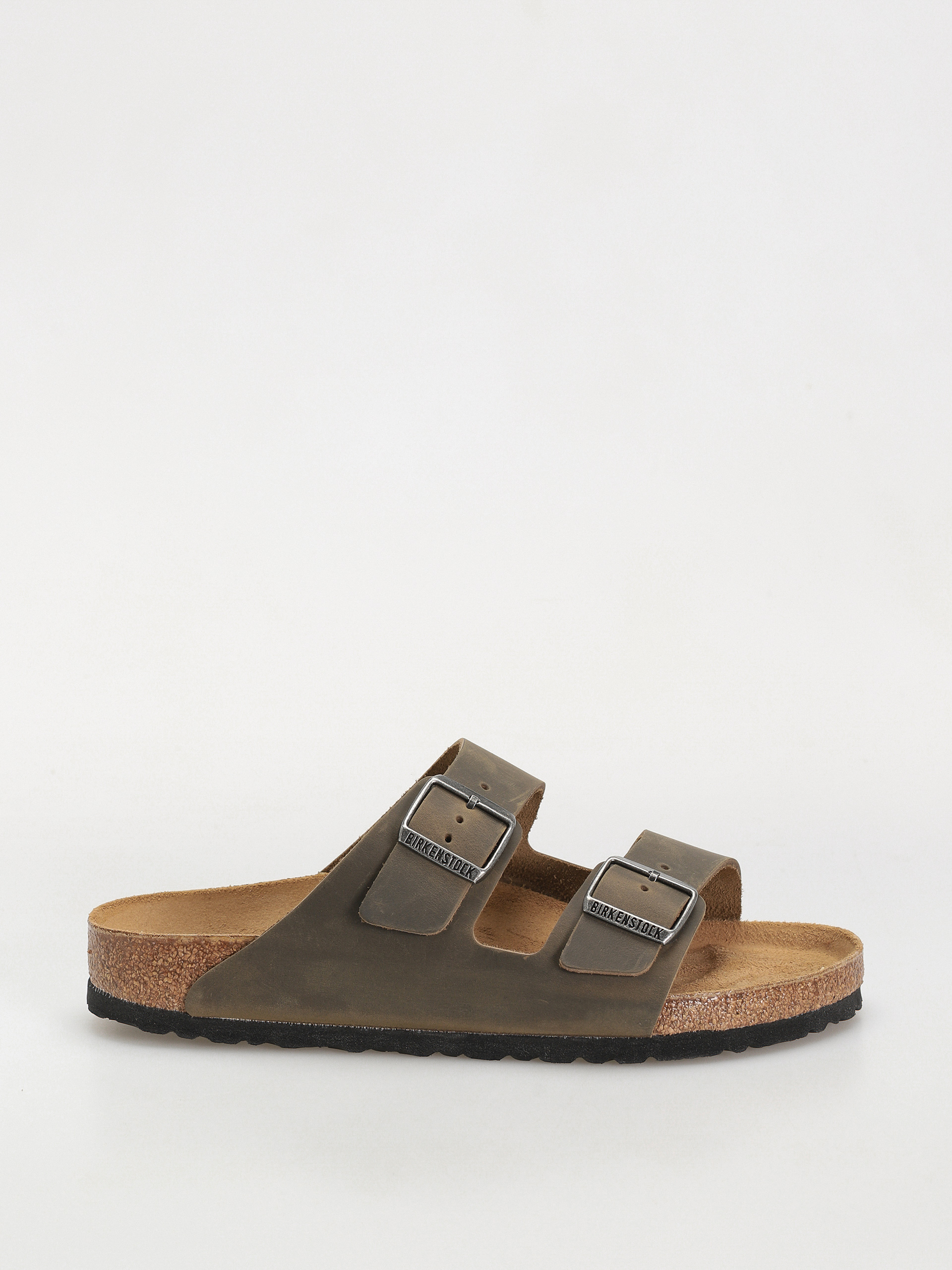 Шльопанці Birkenstock Arizona Oiled Leather Regular - коричневий