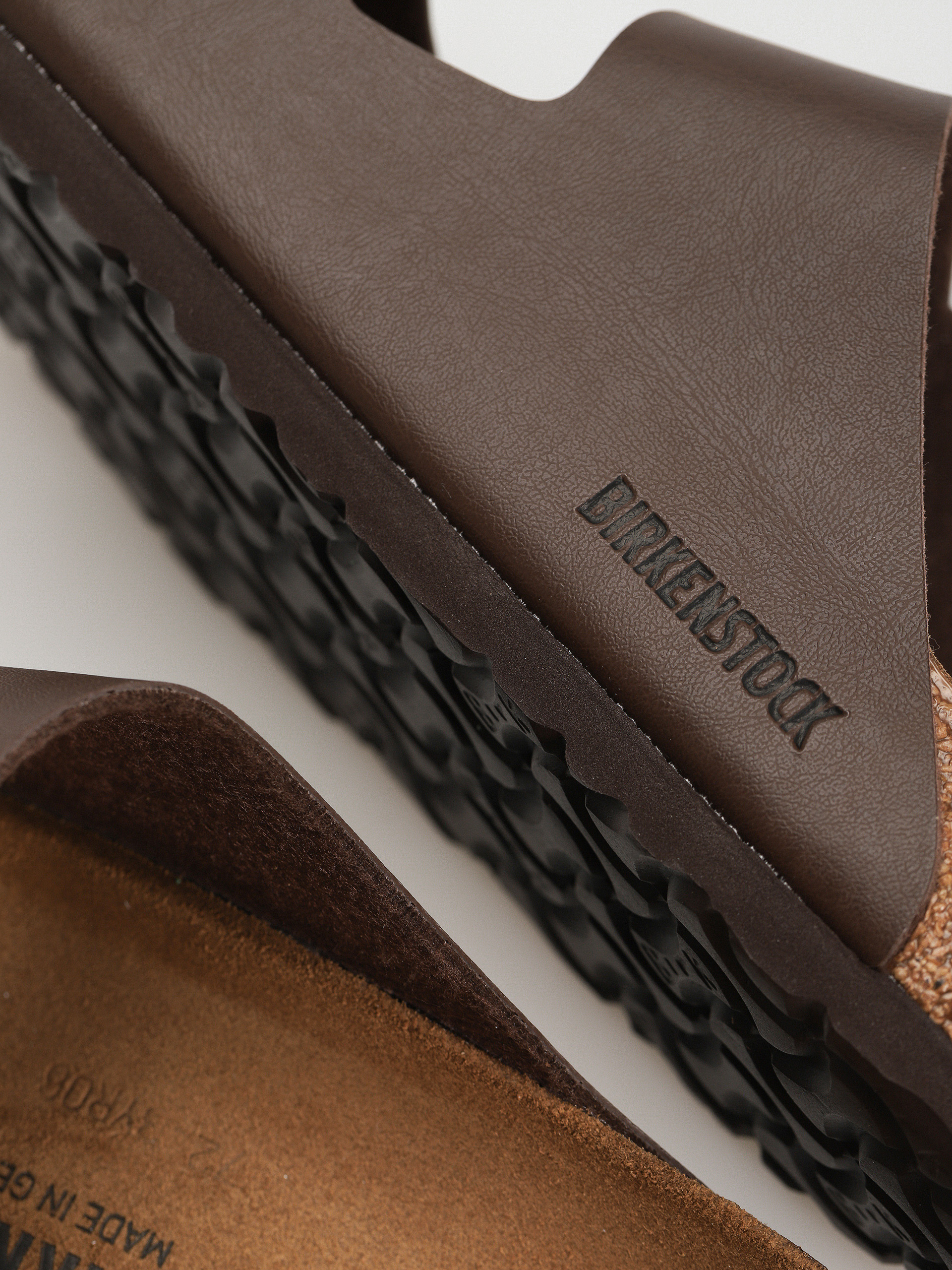 Шльопанці Birkenstock Arizona Birko Flor Regular (dark brown)