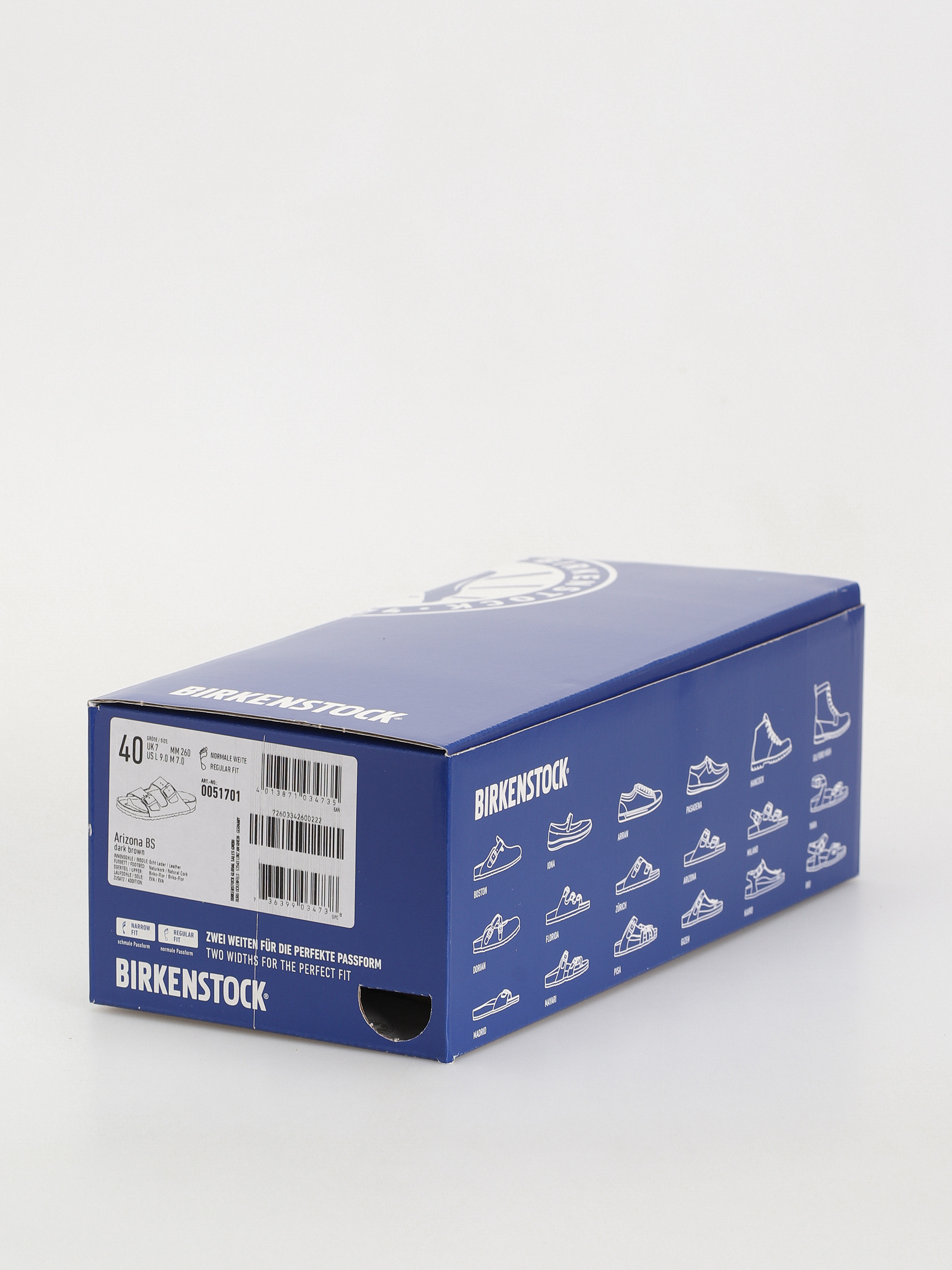 Шльопанці Birkenstock Arizona Birko Flor Regular (dark brown)