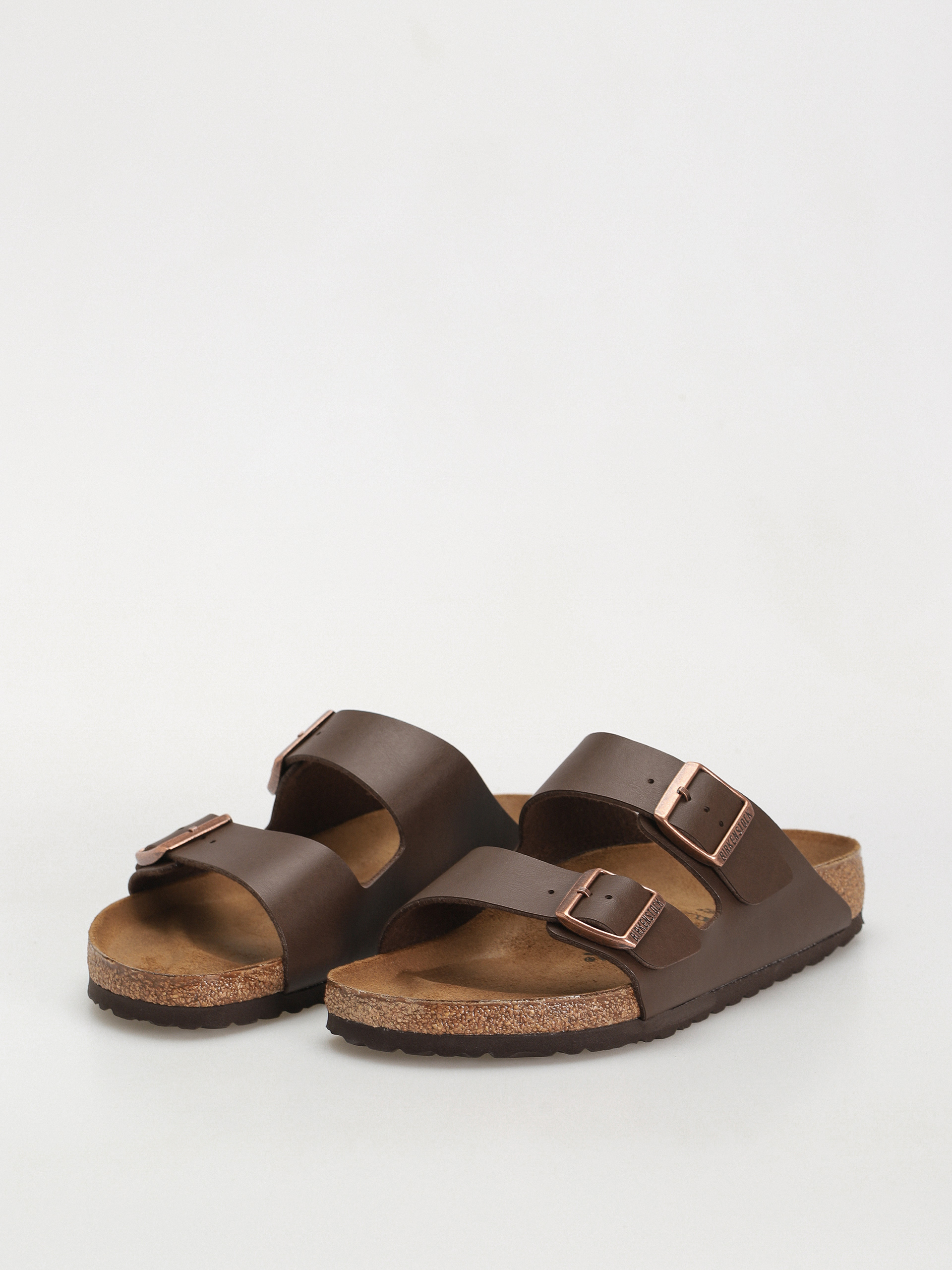 Шльопанці Birkenstock Arizona Birko Flor Regular (dark brown)