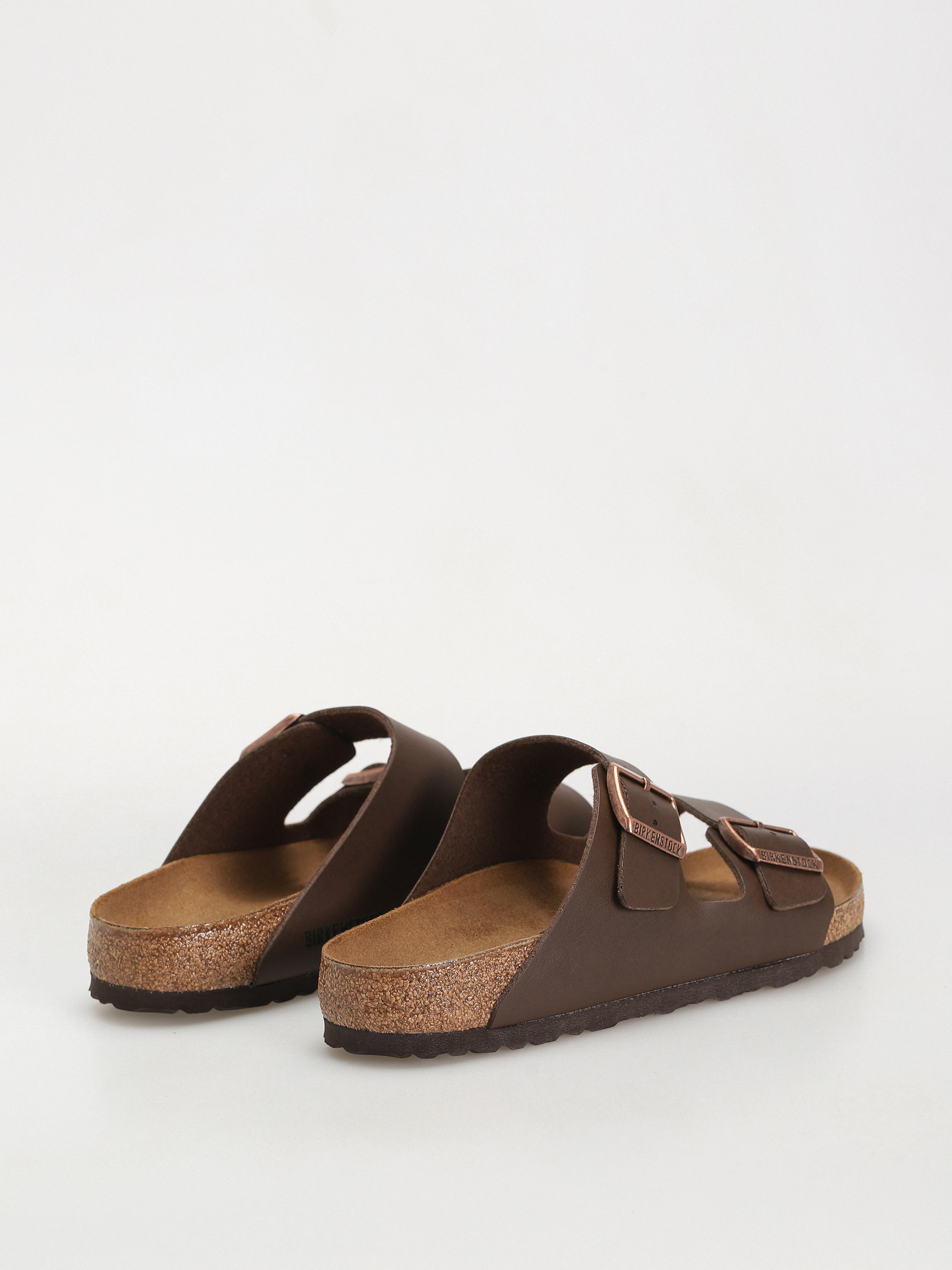 Шльопанці Birkenstock Arizona Birko Flor Regular (dark brown)