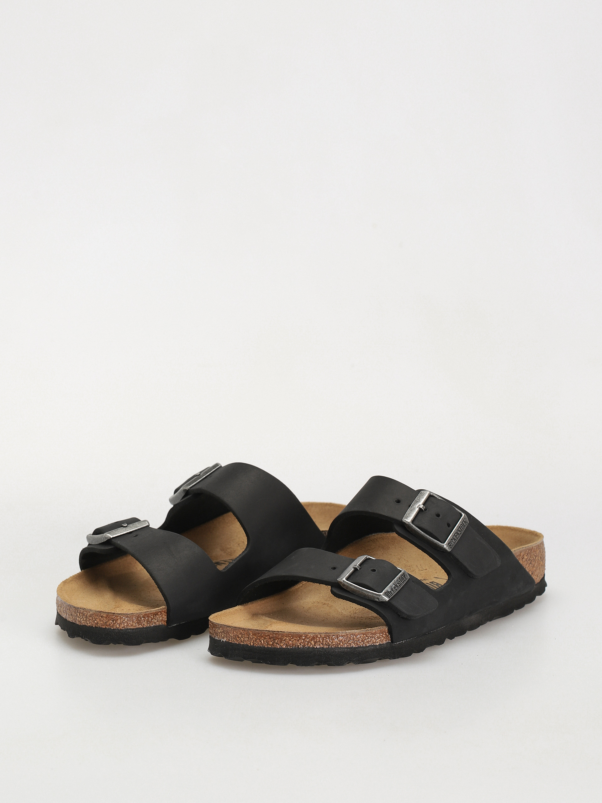 Шльопанці Birkenstock Arizona Oiled Leather Narrow Wmn (black)