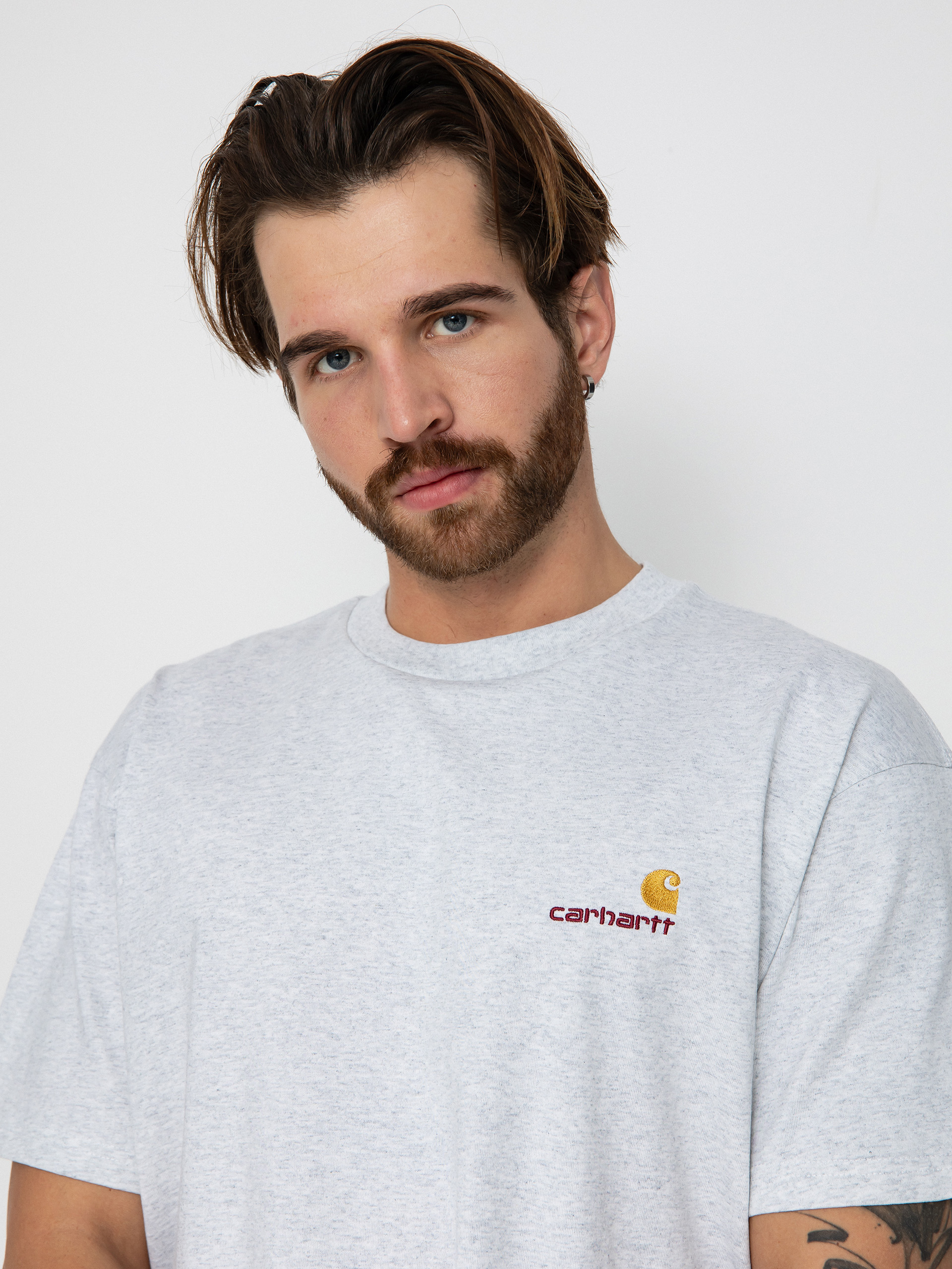 Футболка Carhartt WIP American Script (ash heather)
