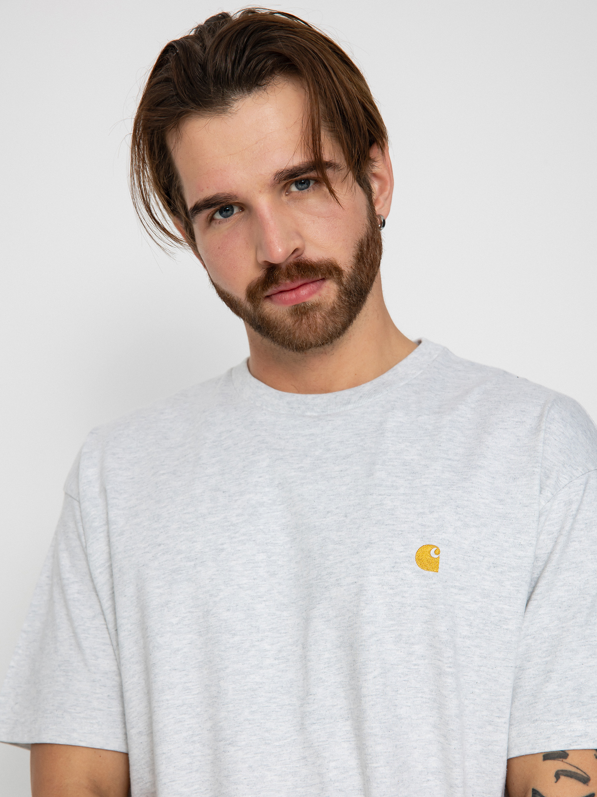 Футболка Carhartt WIP Chase (ash heather/gold)