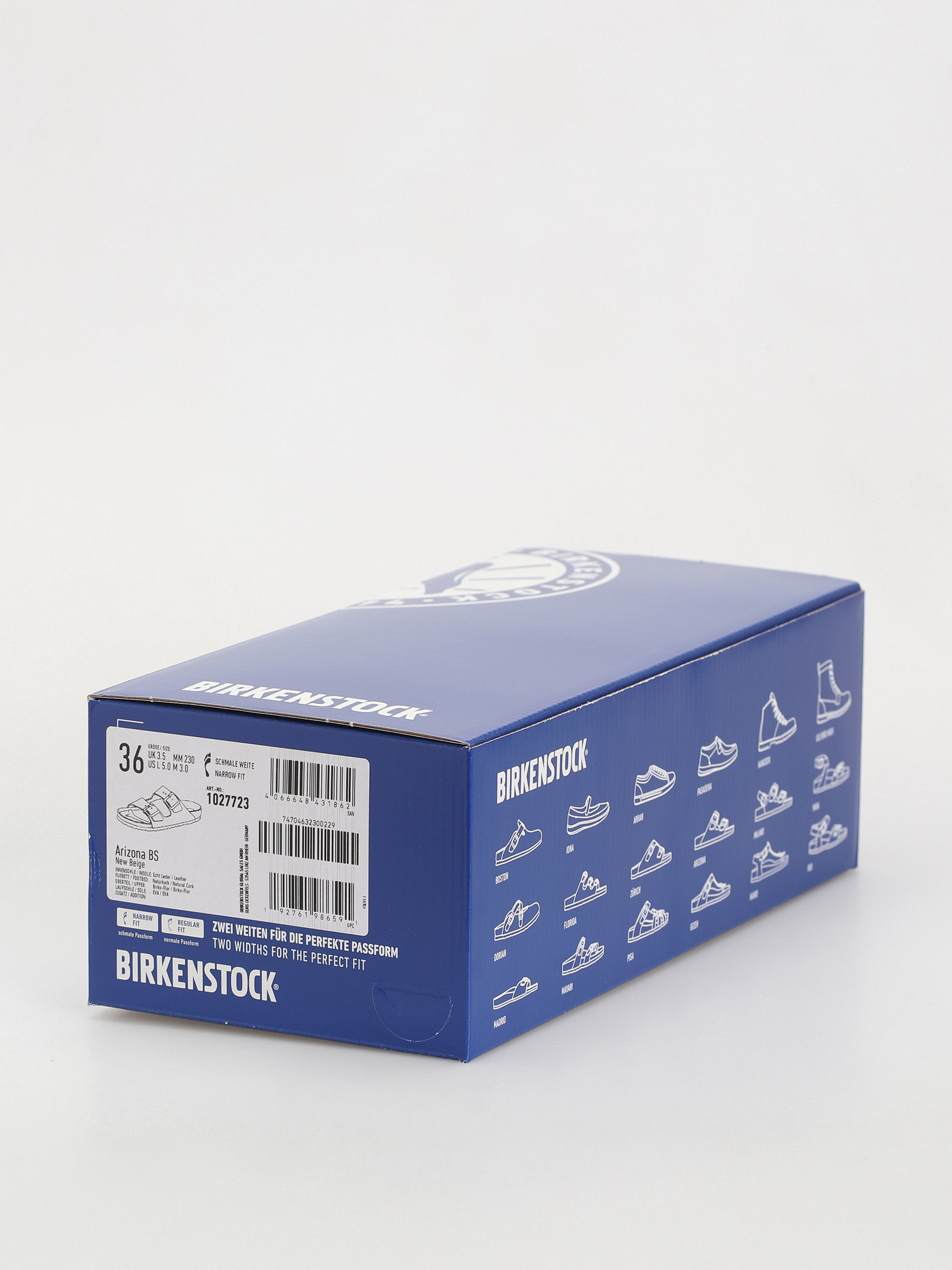 Шльопанці Birkenstock Arizona Birko Flor Narrow Wmn (nude)