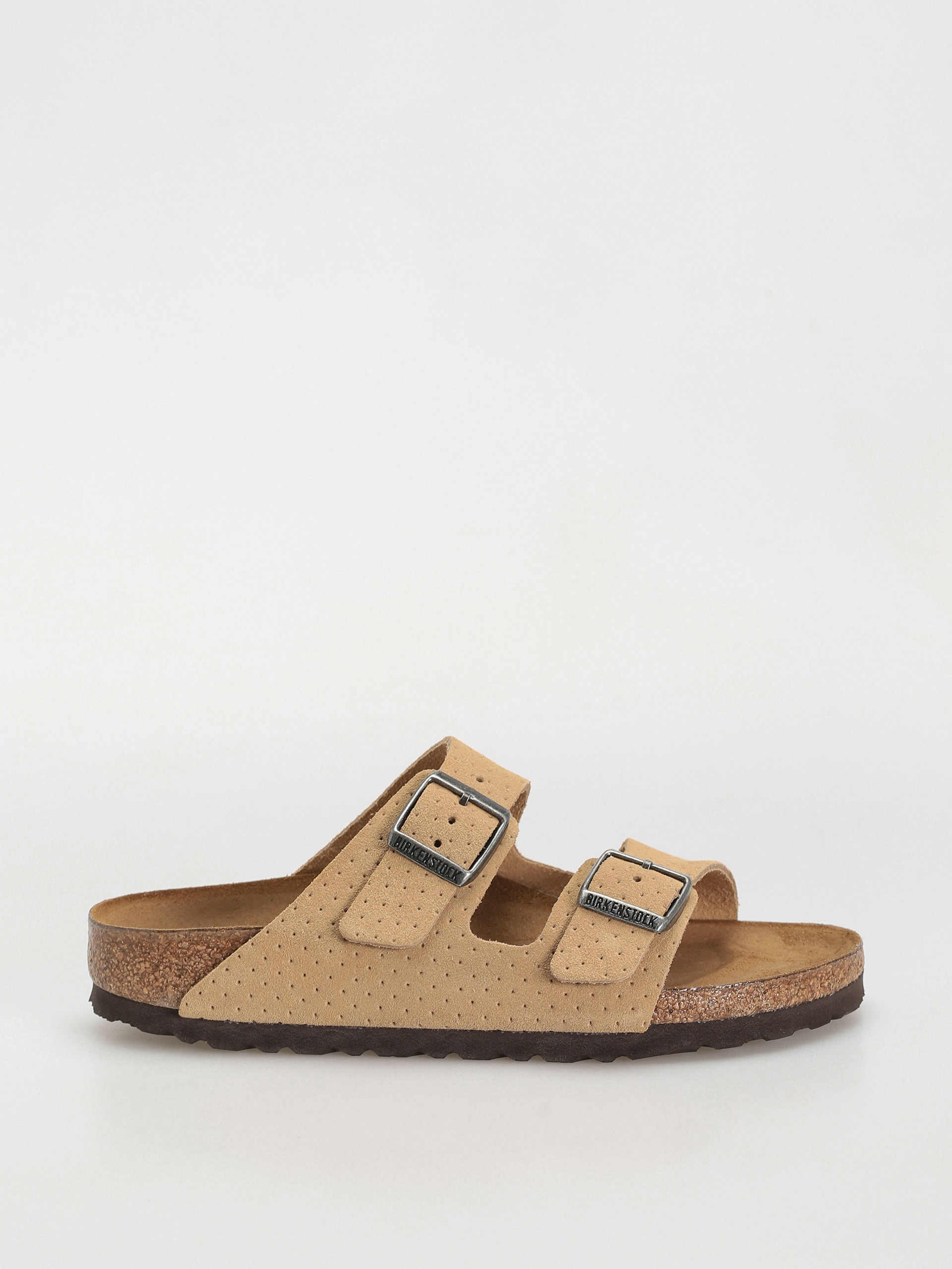 Шльопанці Birkenstock Arizona Suede Embossed Narrow Wmn - бежевий