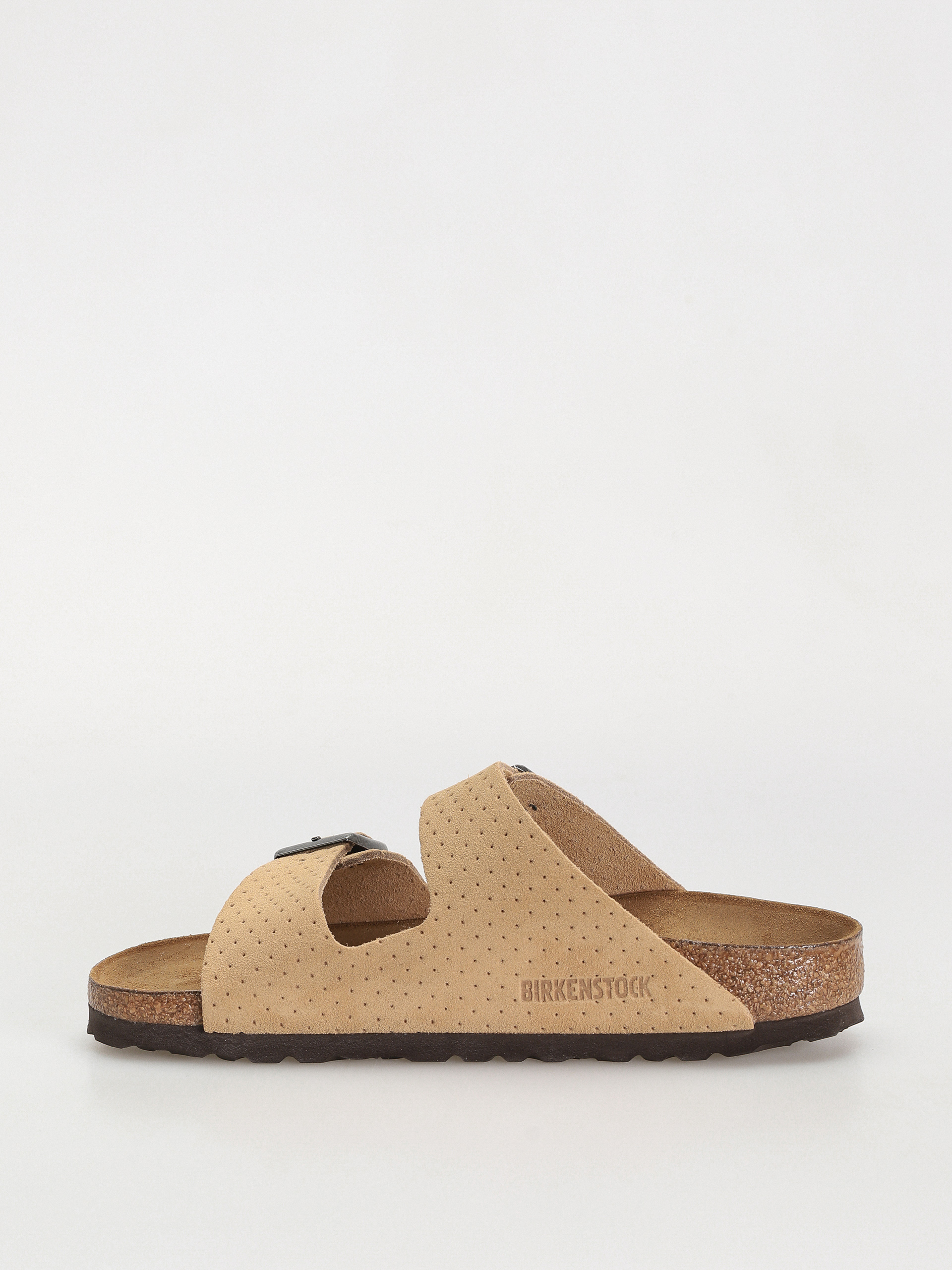 Шльопанці Birkenstock Arizona Suede Embossed Narrow Wmn (emboss dots new beige)