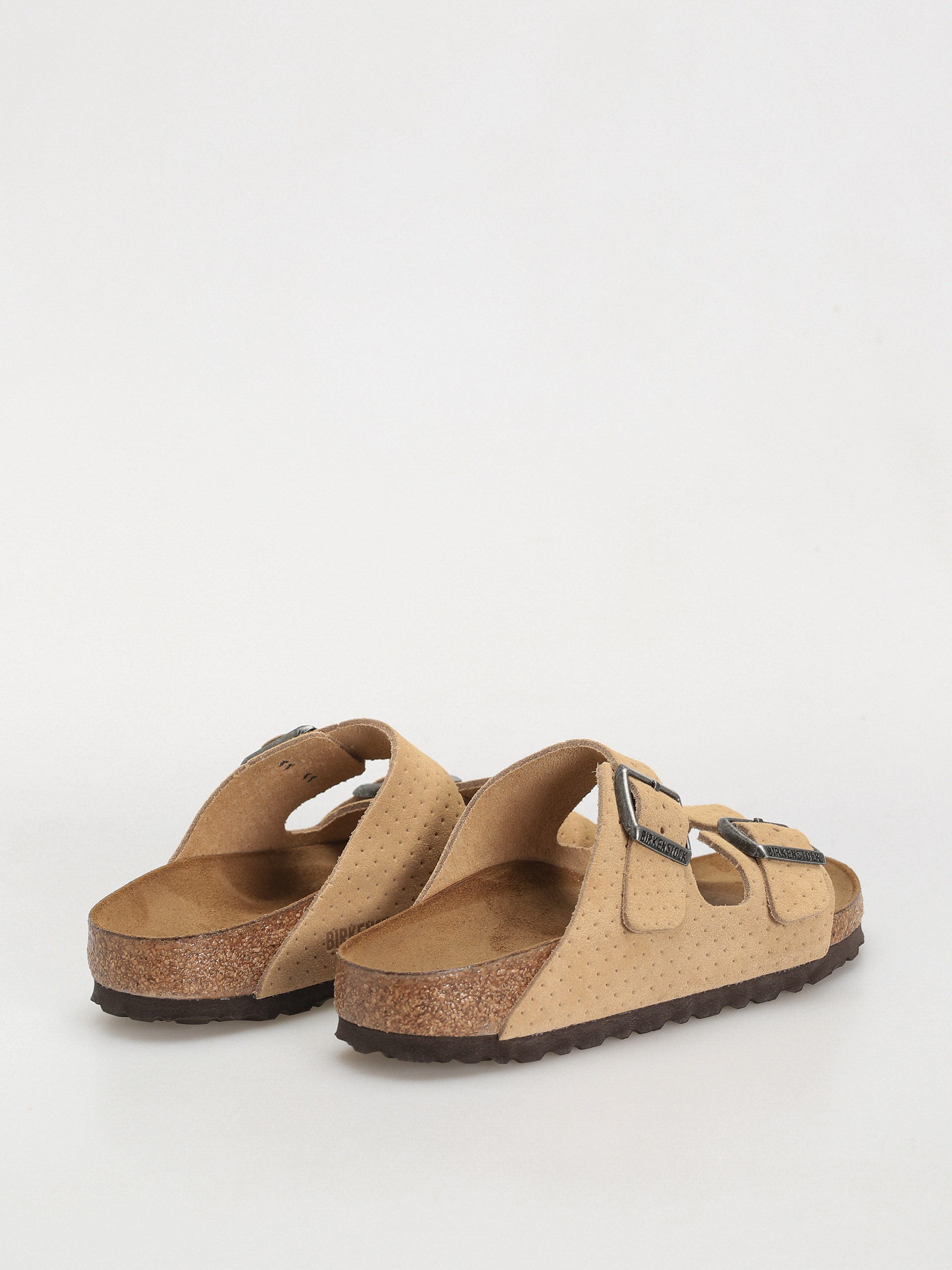 Шльопанці Birkenstock Arizona Suede Embossed Narrow Wmn - бежевий