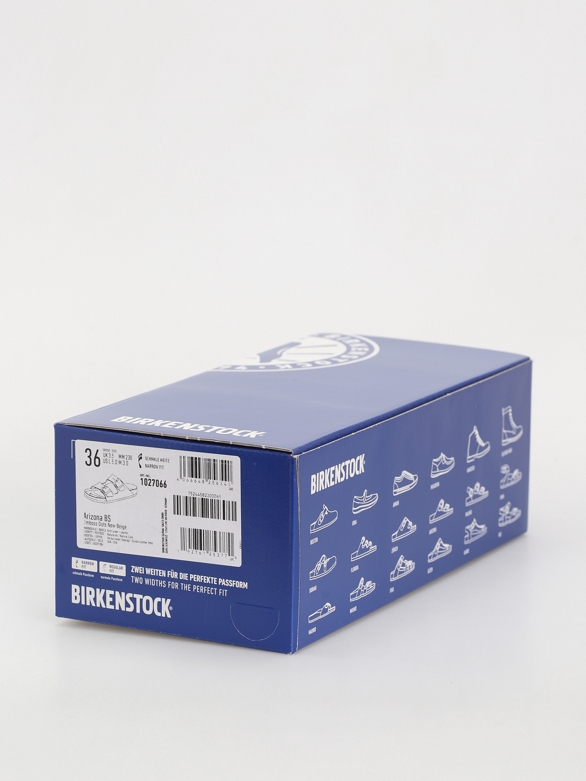 Шльопанці Birkenstock Arizona Suede Embossed Narrow Wmn (emboss dots new beige)