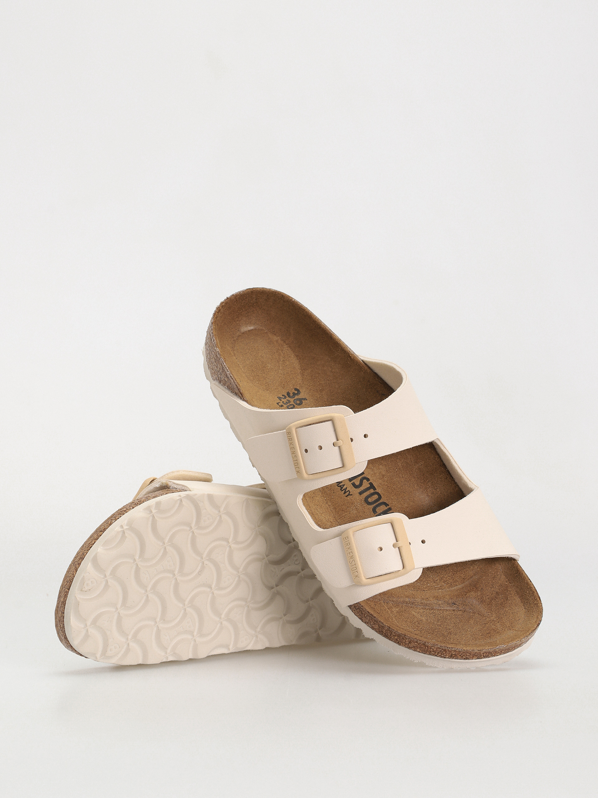 Шльопанці Birkenstock Arizona Birko Flor Narrow Wmn (eggshell)