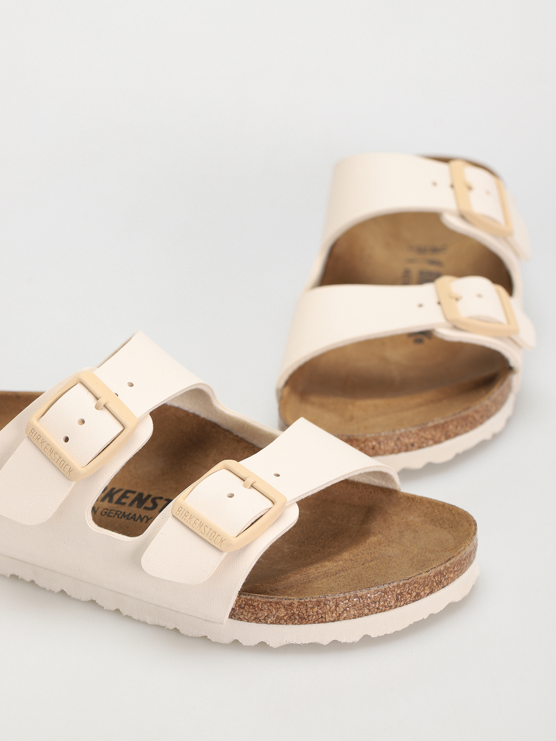 Шльопанці Birkenstock Arizona Birko Flor Narrow Wmn (eggshell)