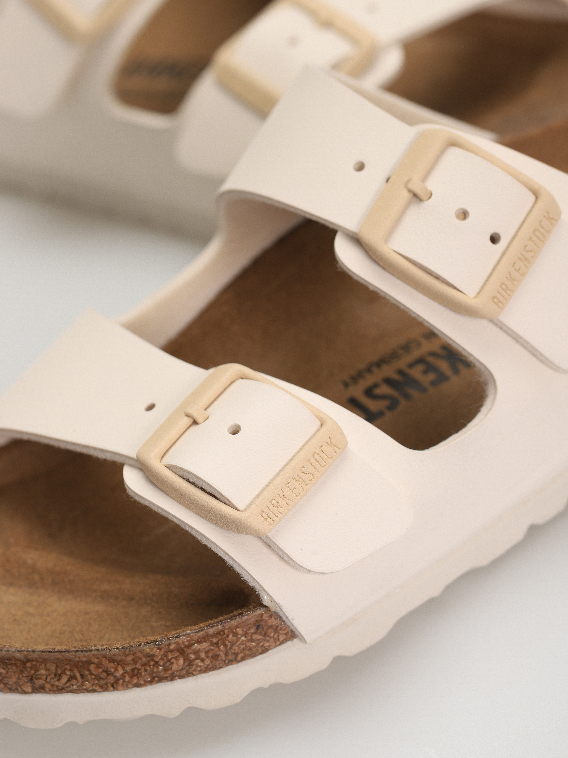 Шльопанці Birkenstock Arizona Birko Flor Narrow Wmn (eggshell)