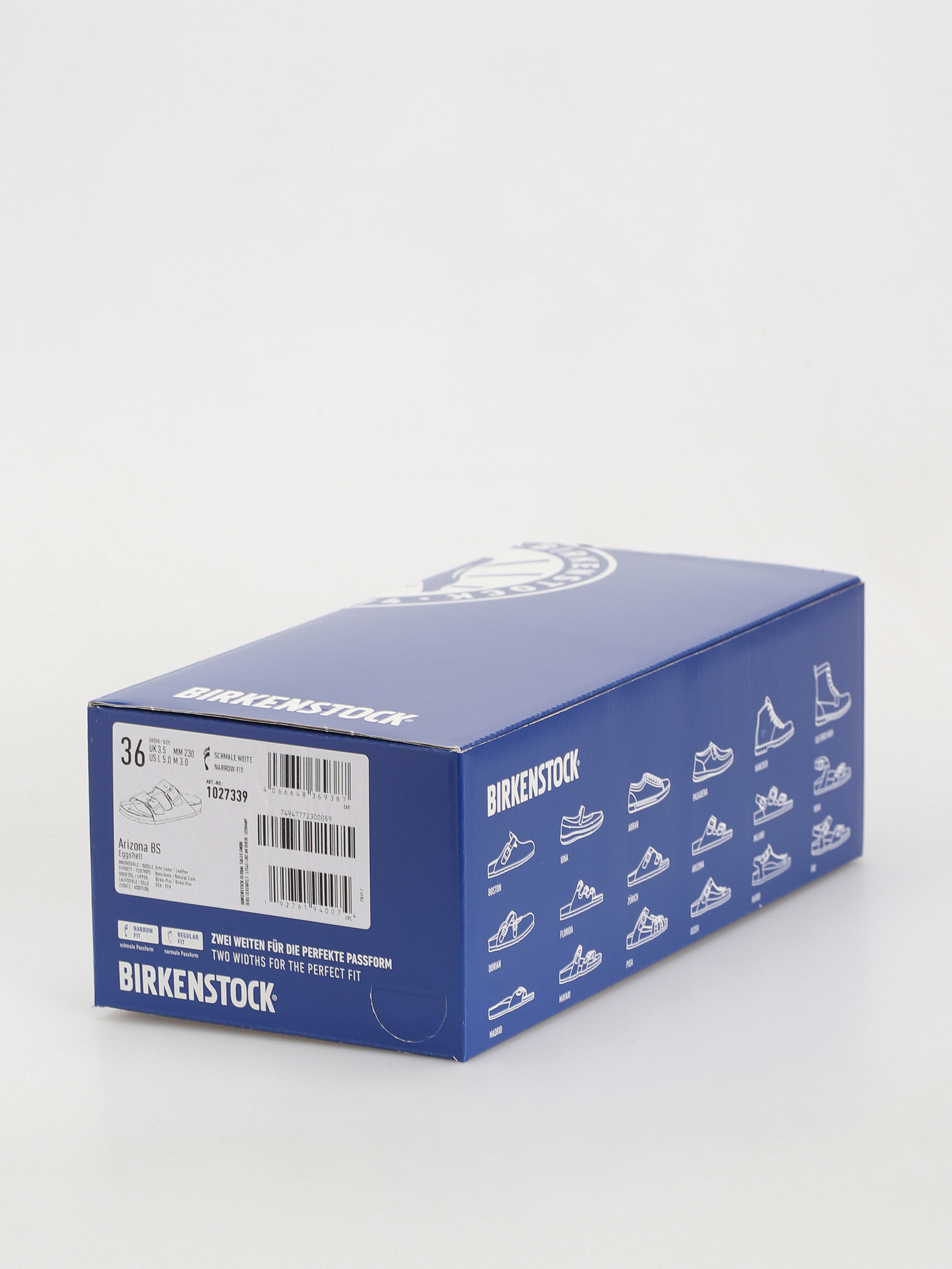 Шльопанці Birkenstock Arizona Birko Flor Narrow Wmn (eggshell)