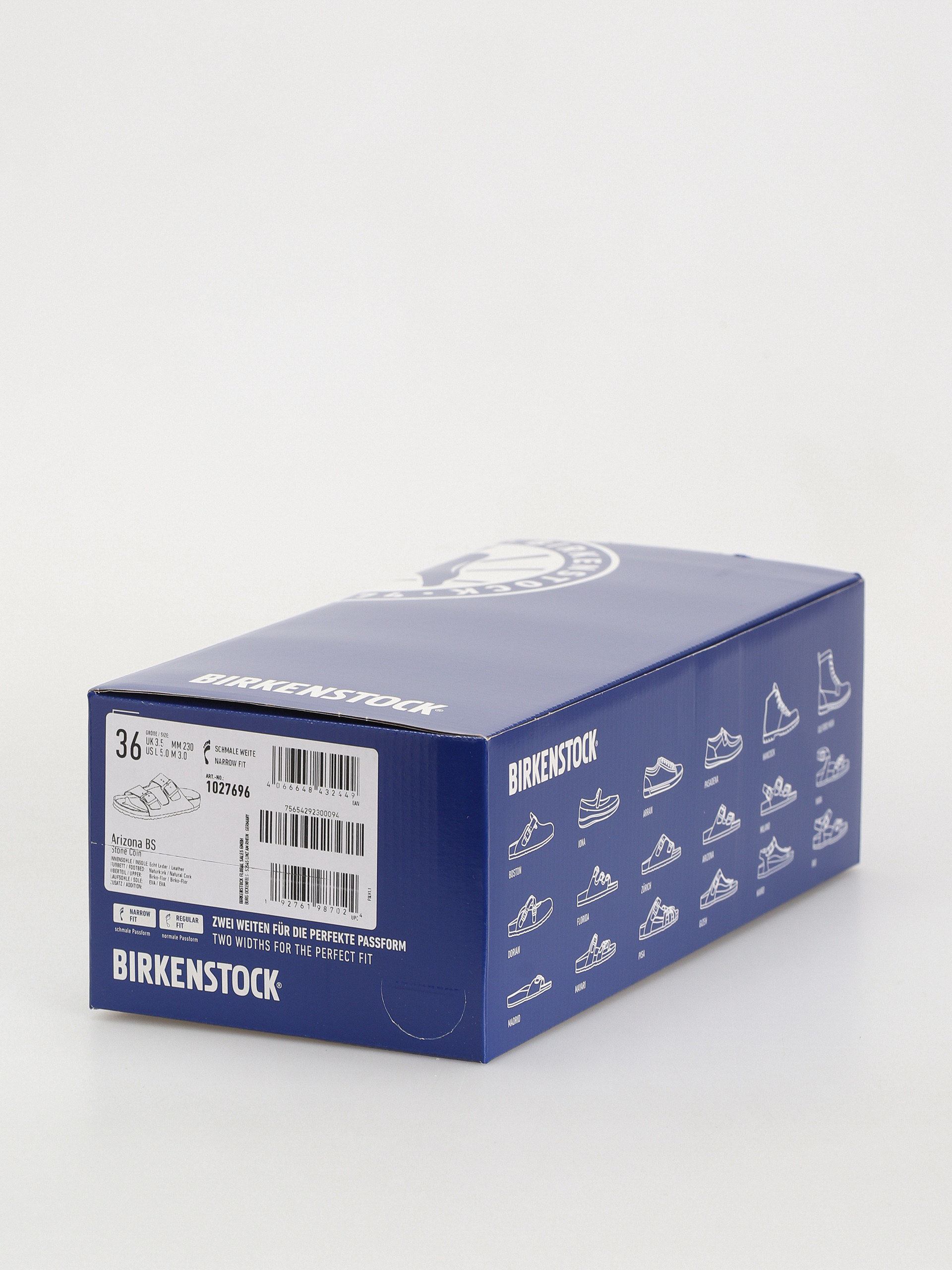 Шльопанці Birkenstock Arizona Birko Flor Narrow Wmn (stone coin)