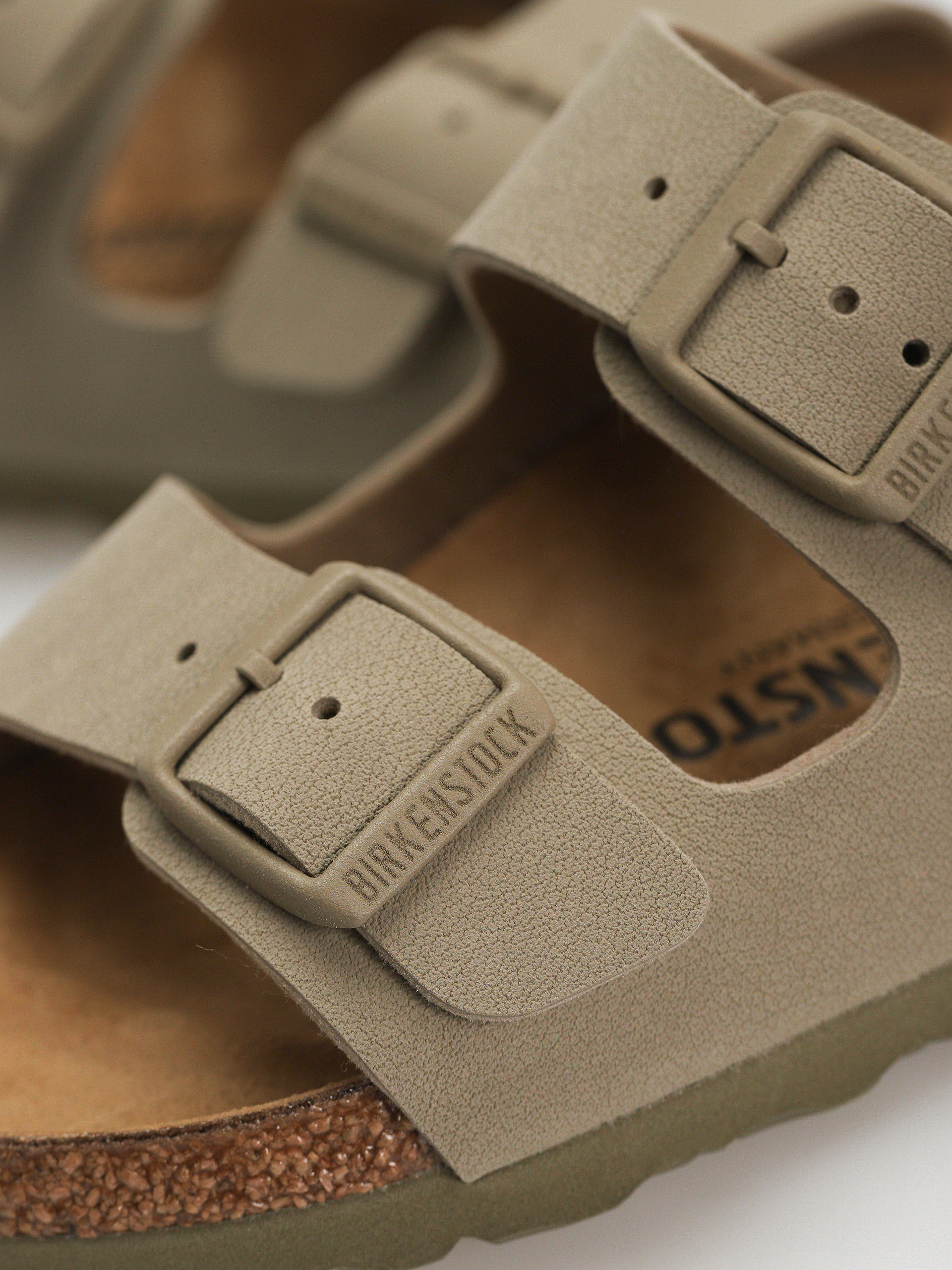 Шльопанці Birkenstock Arizona Birko Flor Narrow Wmn (faded khaki)
