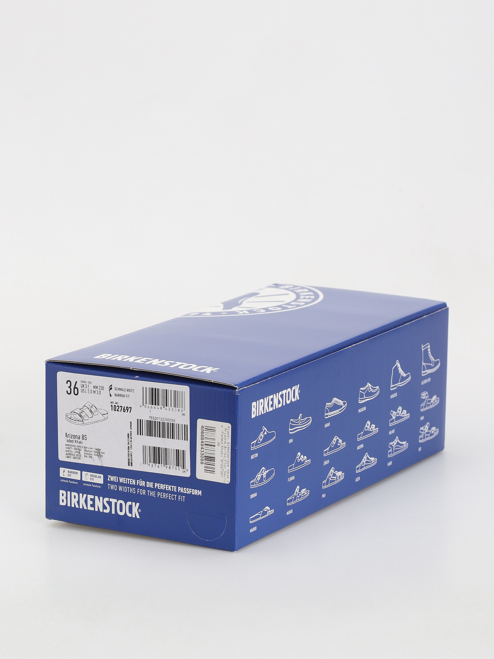 Шльопанці Birkenstock Arizona Birko Flor Narrow Wmn (faded khaki)