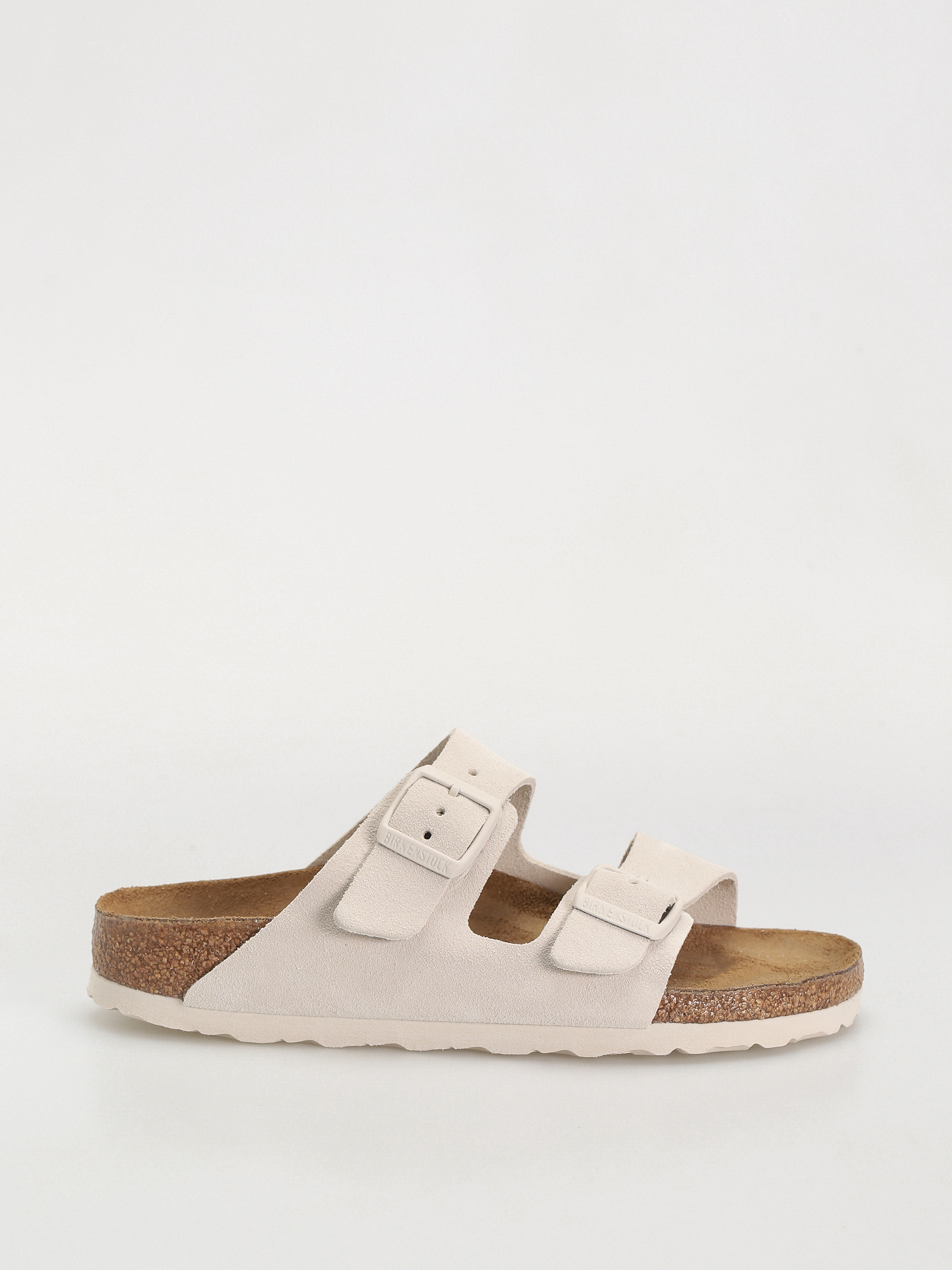 Шльопанці Birkenstock Arizona Suede Leather Narrow Wmn (antique white)