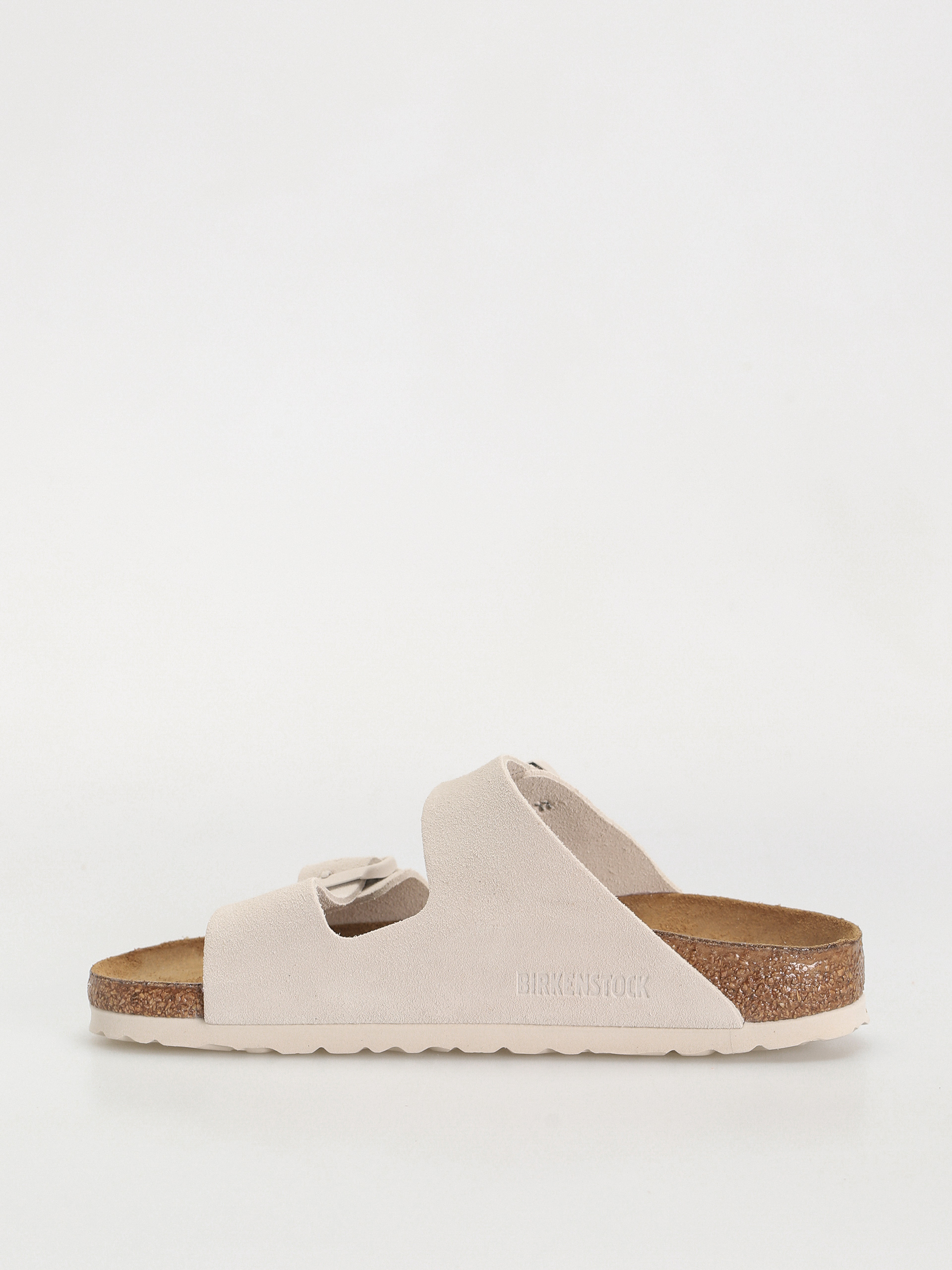 Шльопанці Birkenstock Arizona Suede Leather Narrow Wmn (antique white)