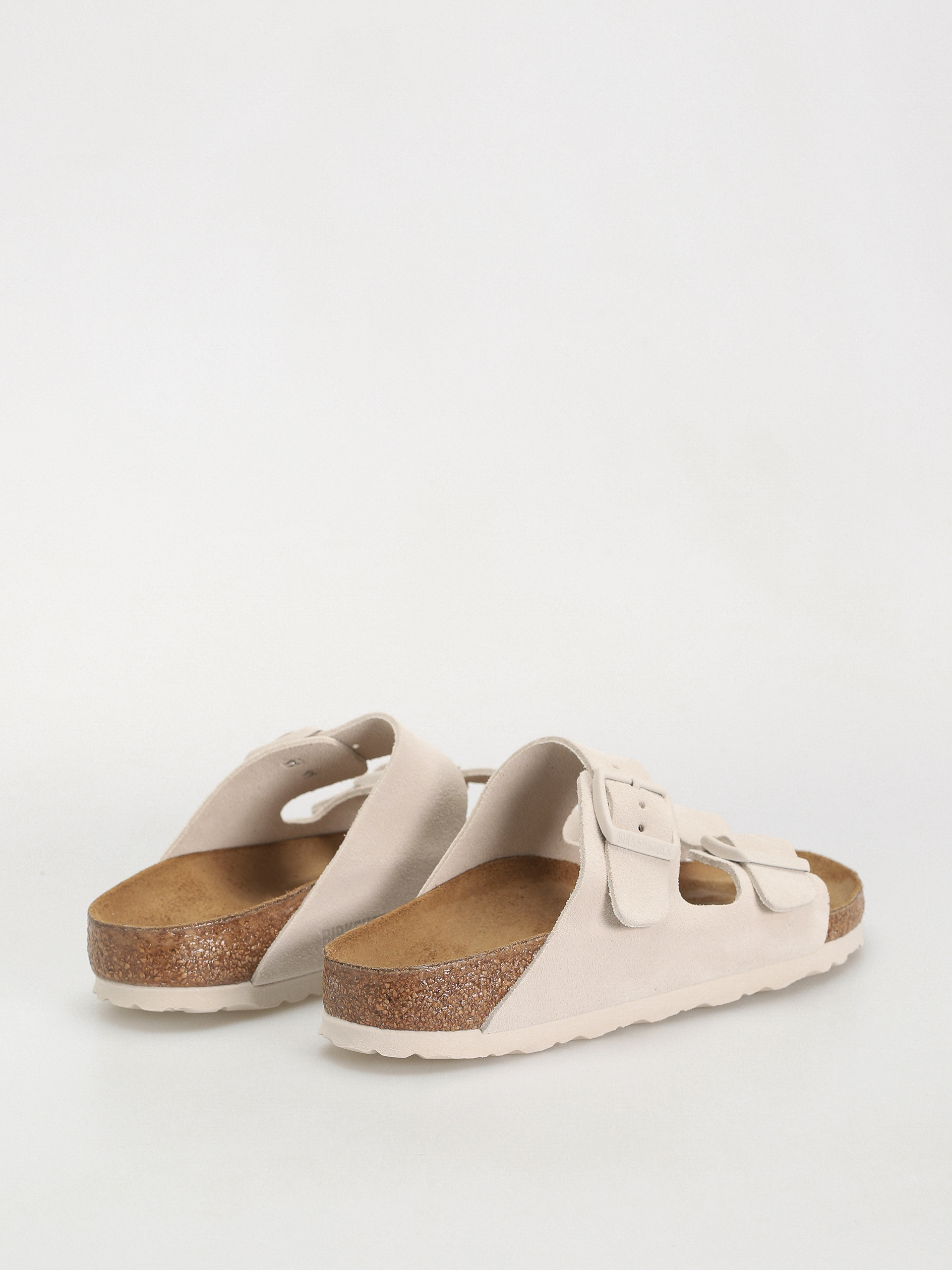 Шльопанці Birkenstock Arizona Suede Leather Narrow Wmn (antique white)