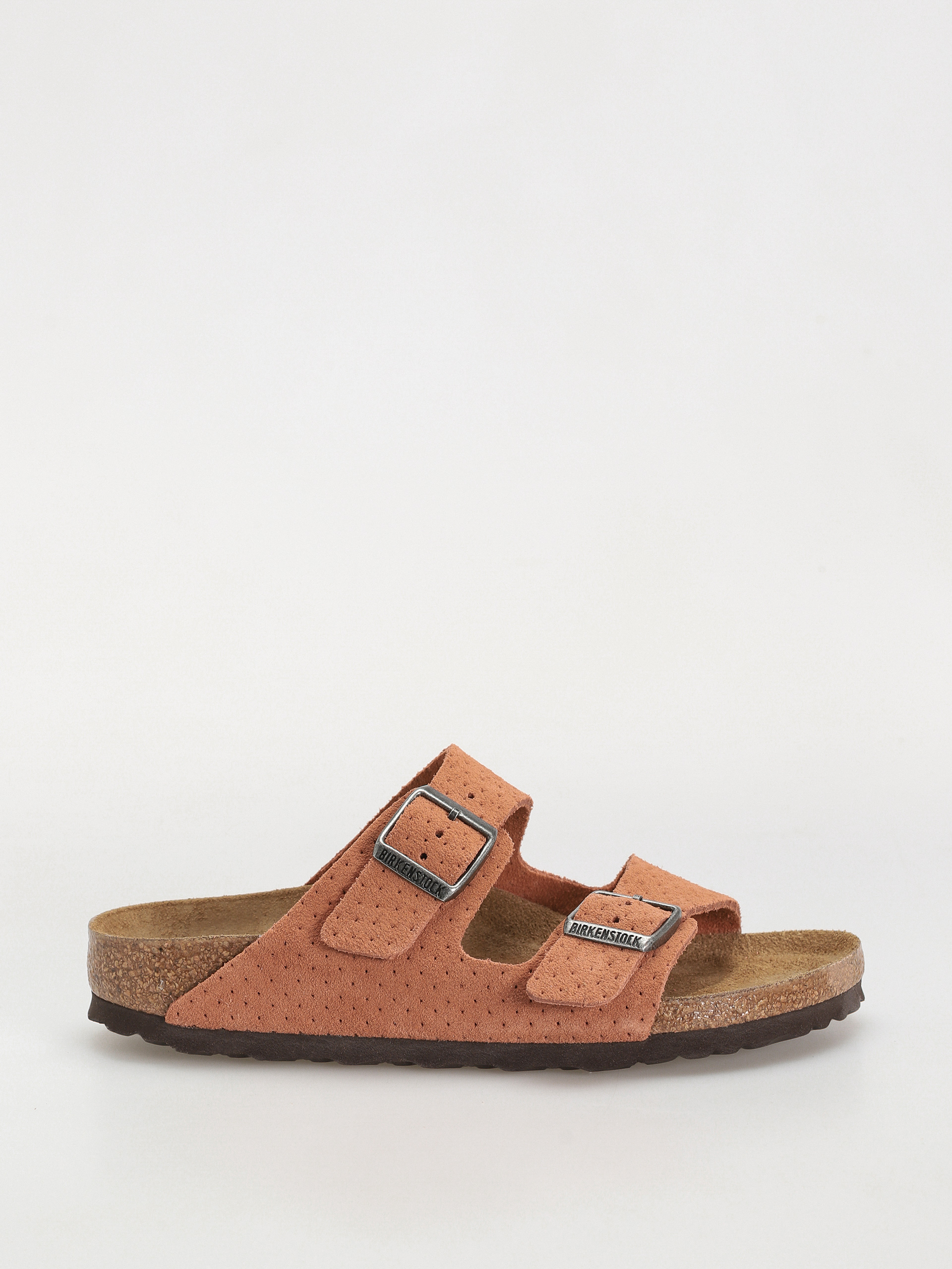 u0428u043bu044cu043eu043fu0430u043du0446u0456 Birkenstock Arizona Suede Embossed Narrow Wmn (emboss dots burnt orange)