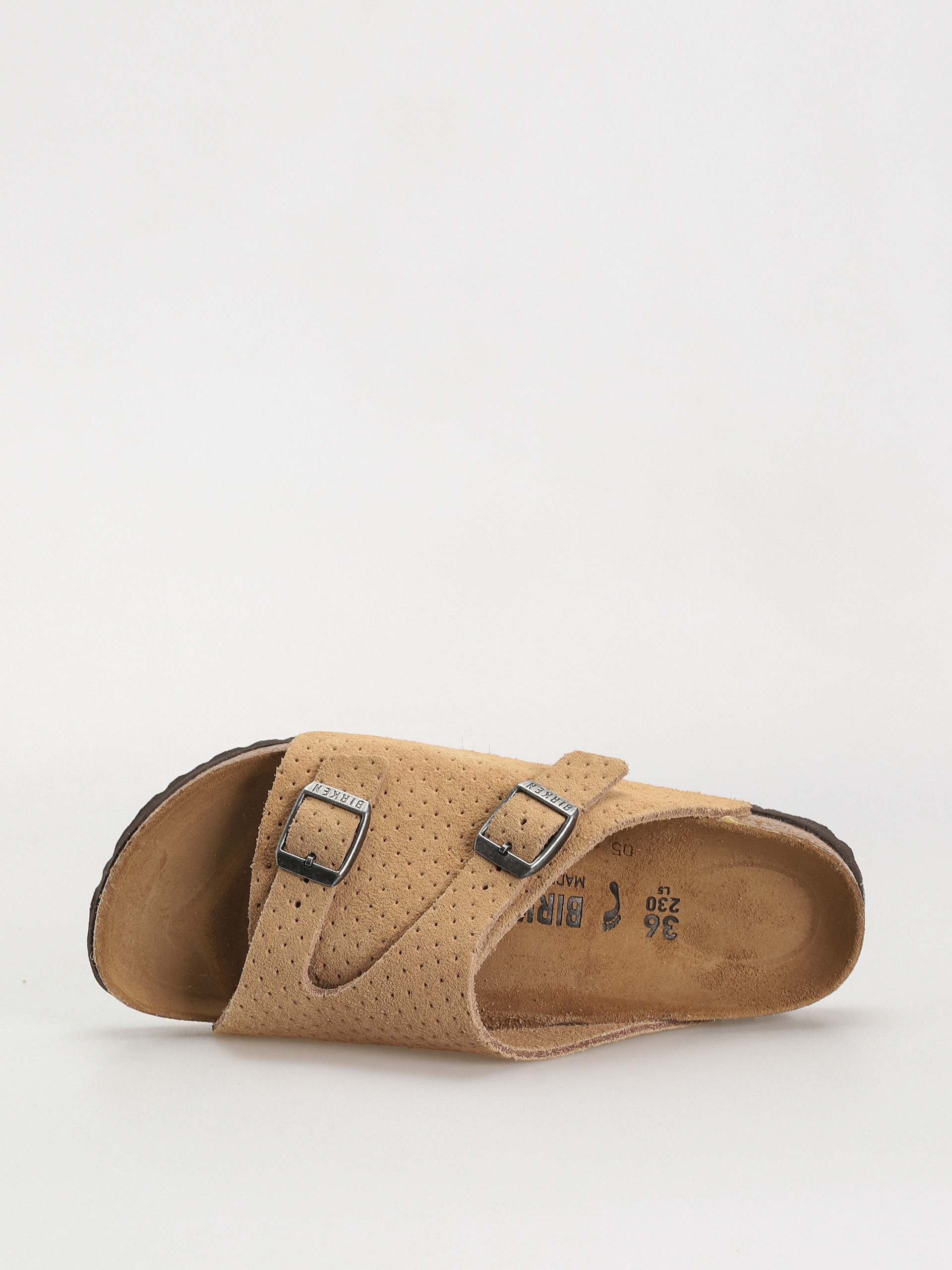 Шльопанці Birkenstock Zurich Suede Embossed Narrow Wmn (emboss dots new beige)