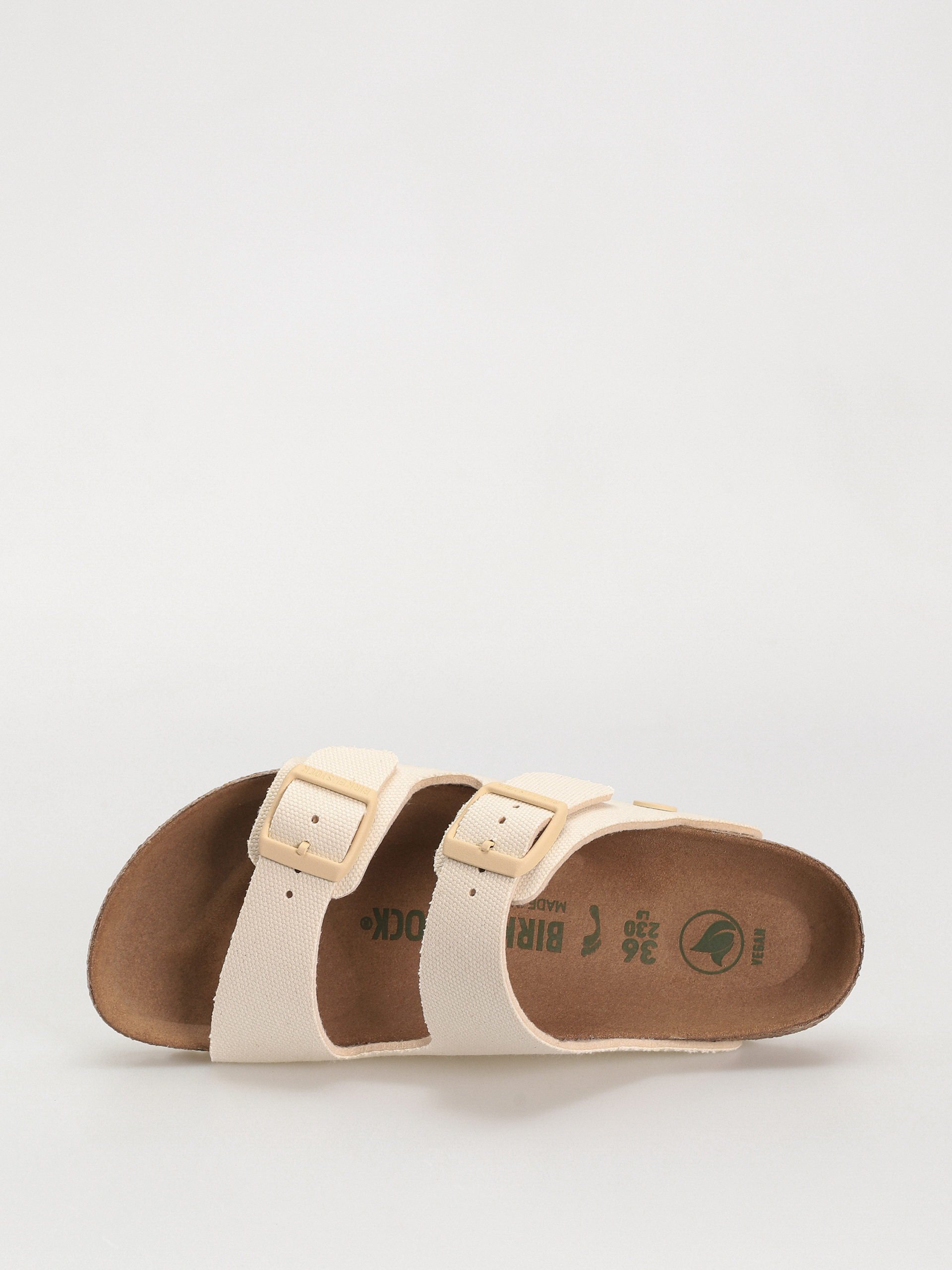 Шльопанці Birkenstock Arizona Vegan Narrow Wmn (eggshell)