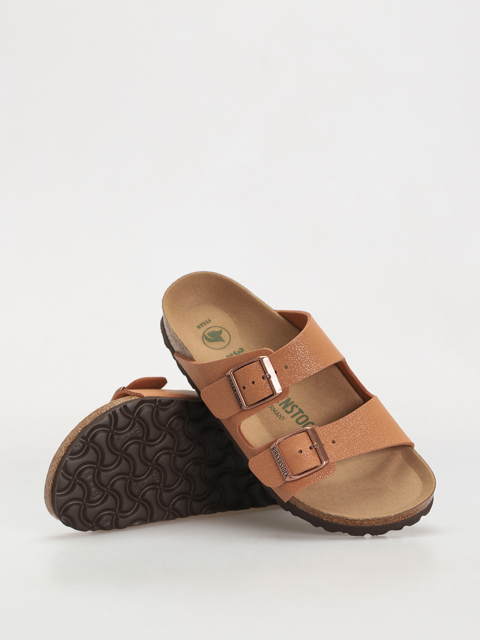Шльопанці Birkenstock Arizona Birko Flor Nubuck Narrow Wmn (pecan)