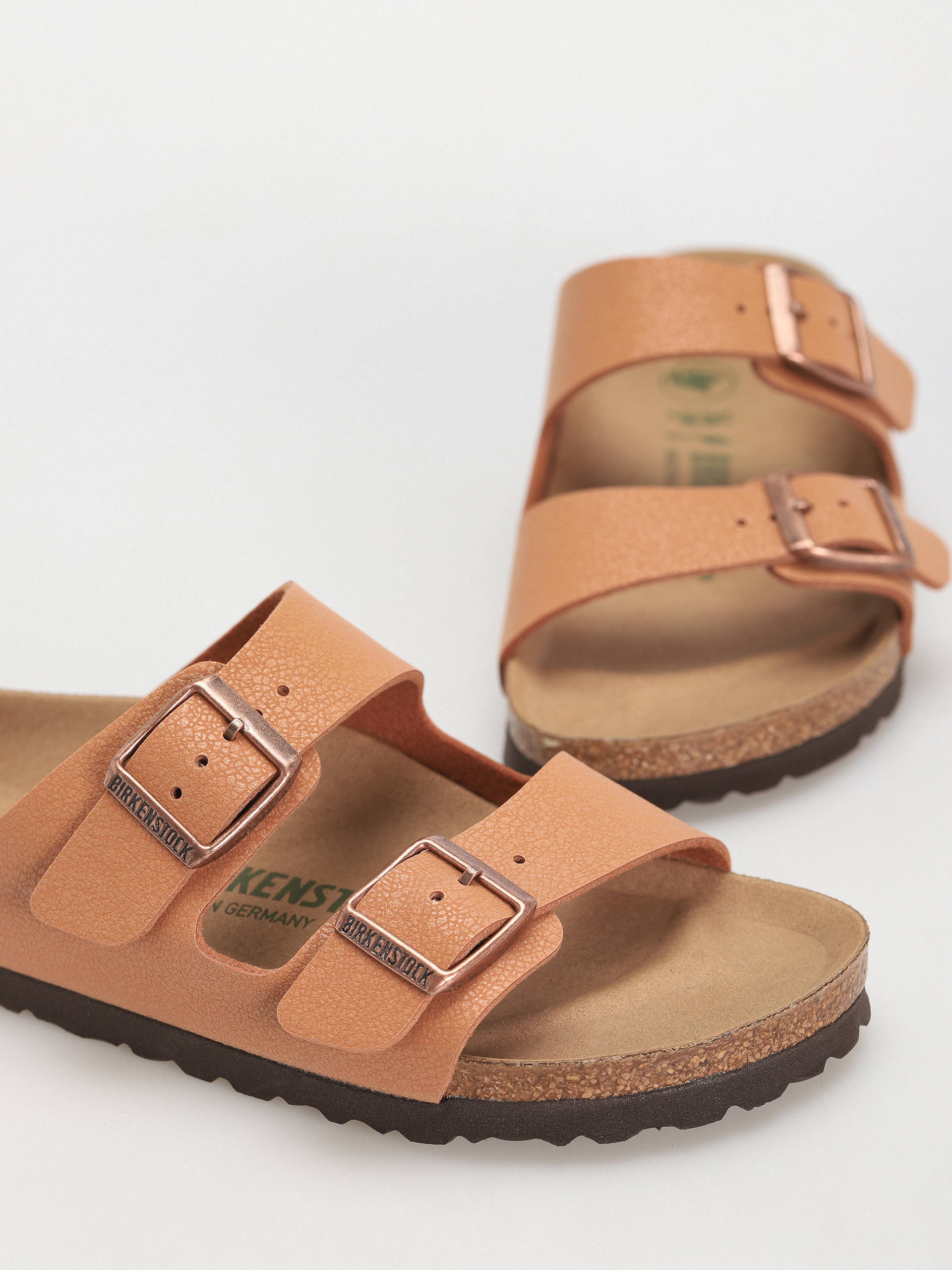 Шльопанці Birkenstock Arizona Birko Flor Nubuck Narrow Wmn (pecan)
