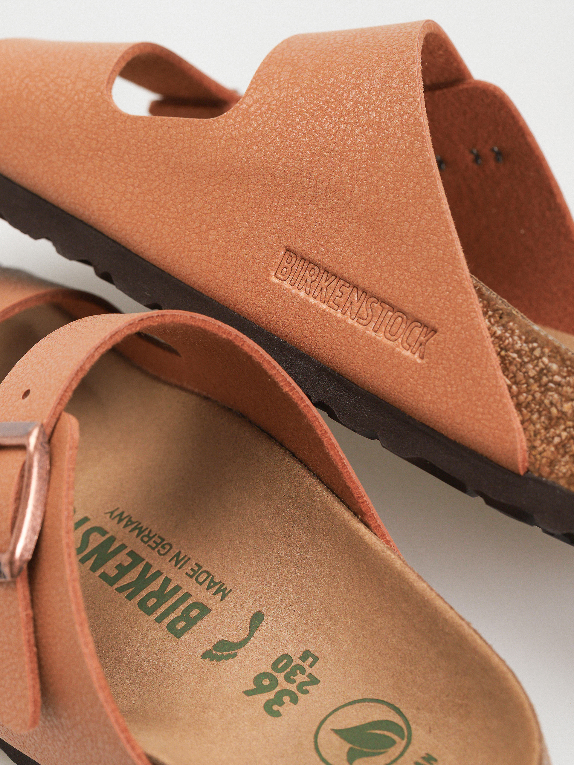 Шльопанці Birkenstock Arizona Birko Flor Nubuck Narrow Wmn (pecan)