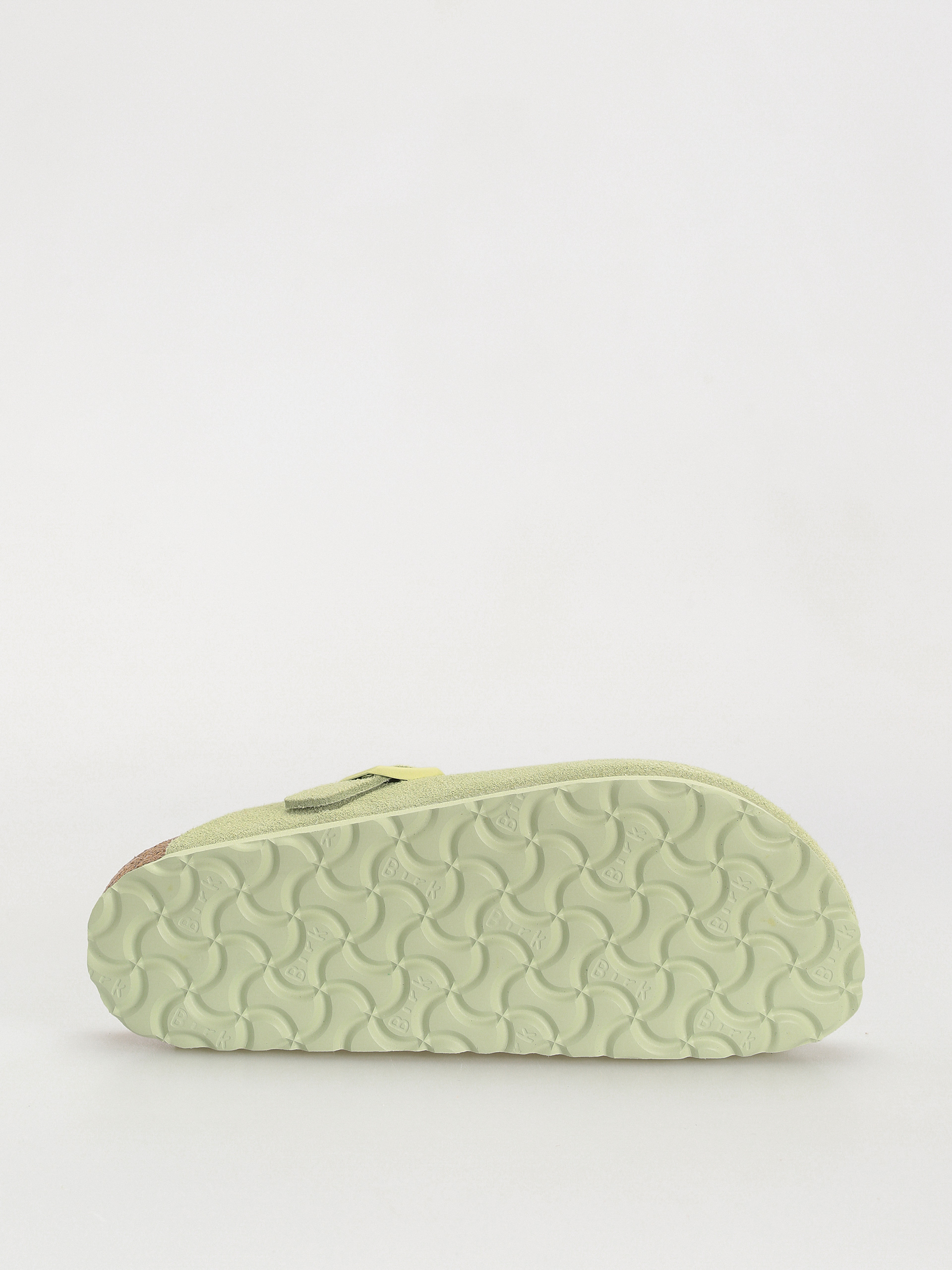 Шльопанці Birkenstock Boston Suede Leather Narrow Wmn (faded lime)