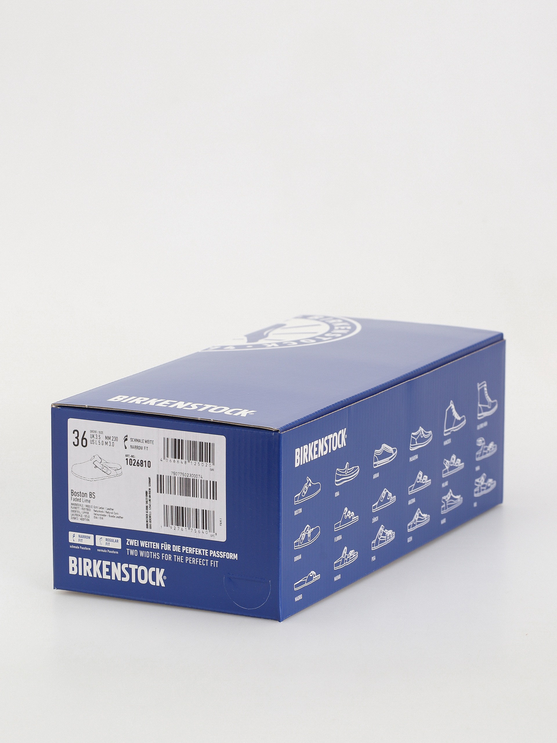 Шльопанці Birkenstock Boston Suede Leather Narrow Wmn (faded lime)