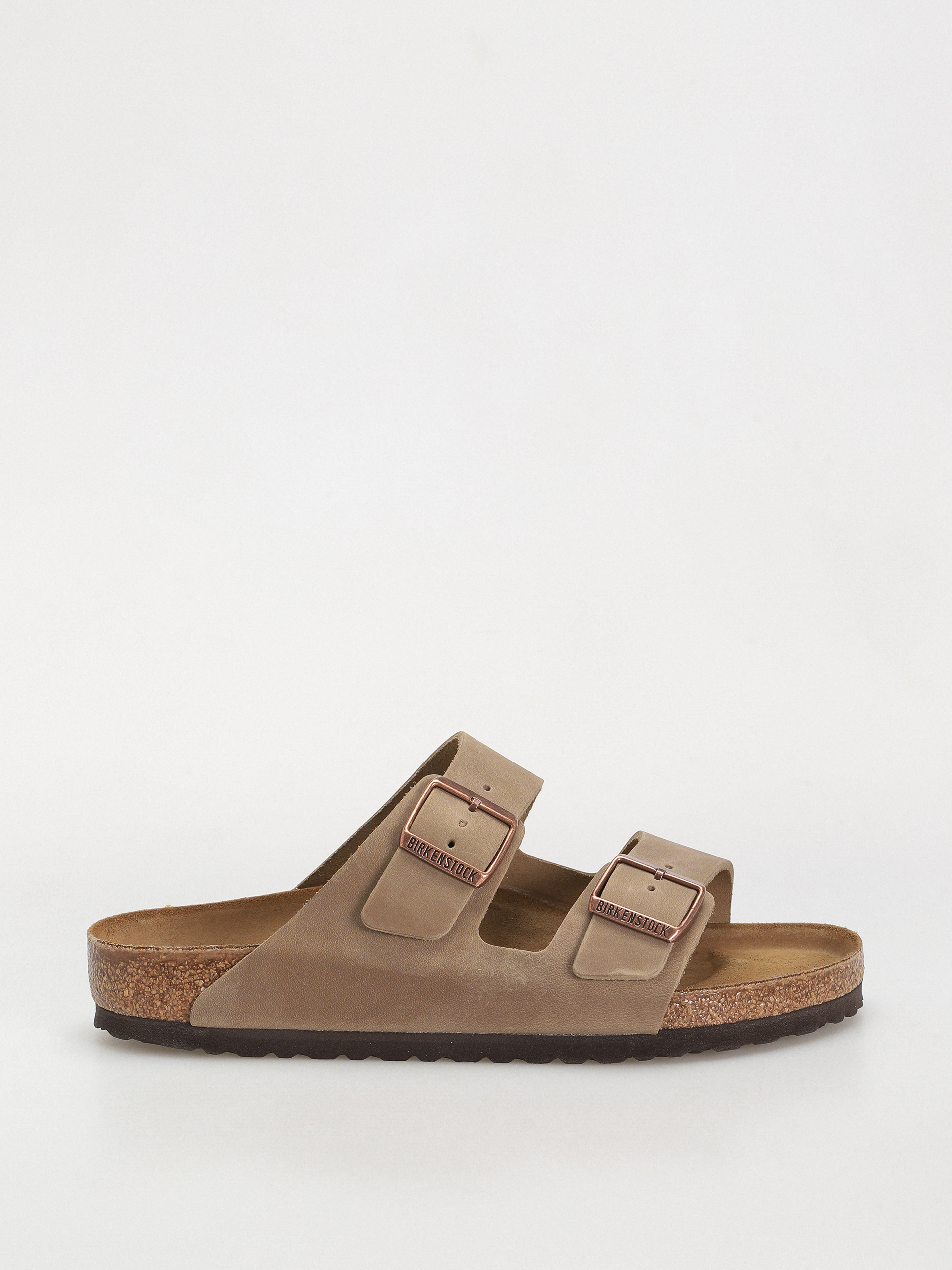 Birkenstock ブラウン ローファー 37 Шльопанці Birkenstock Arizona Oiled Leather Regular - коричневий