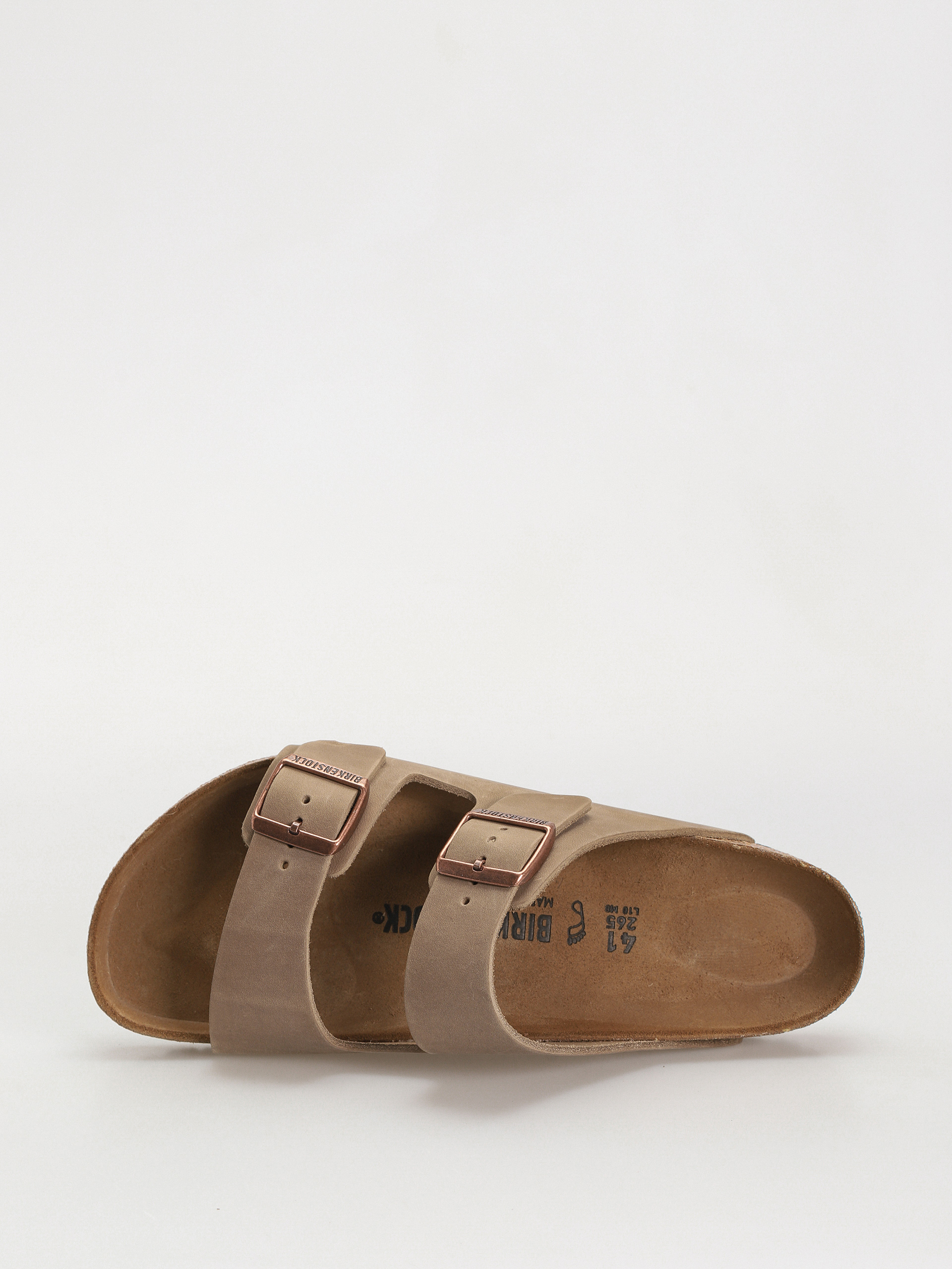 Шльопанці Birkenstock Arizona Oiled Leather Regular (tobacco brown)