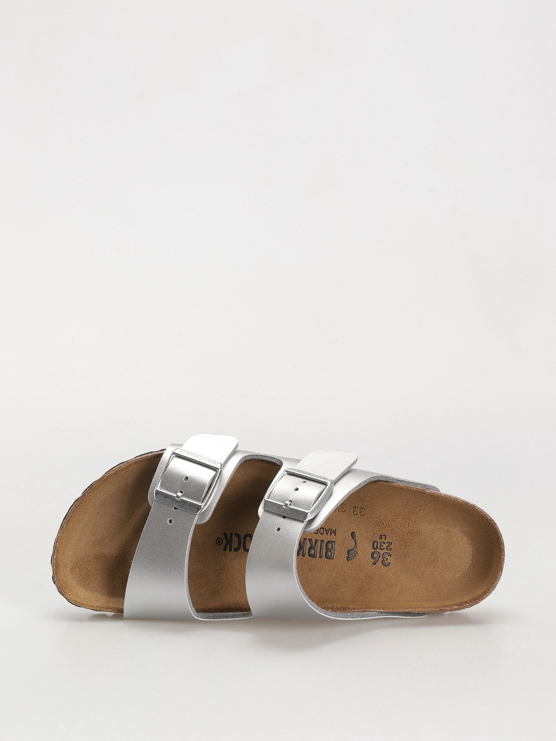 Шльопанці Birkenstock Arizona Birko Flor Narrow Wmn (silver)