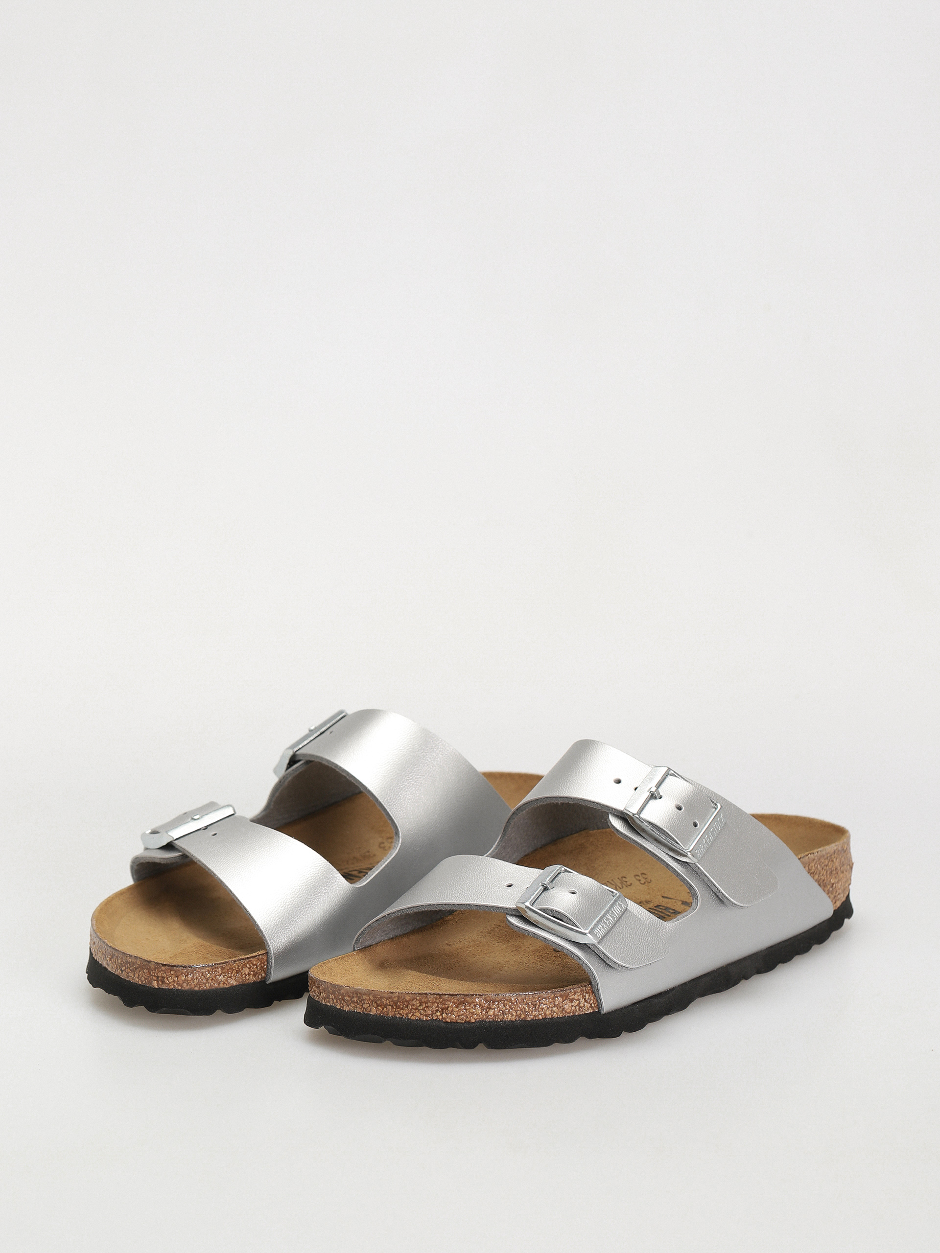 Шльопанці Birkenstock Arizona Birko Flor Narrow Wmn (silver)