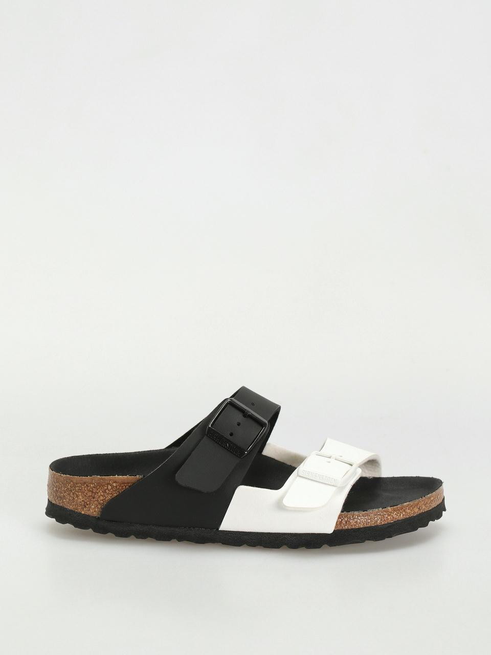 Шльопанці Birkenstock Arizona Birko Flor Narrow Wmn (black/white)