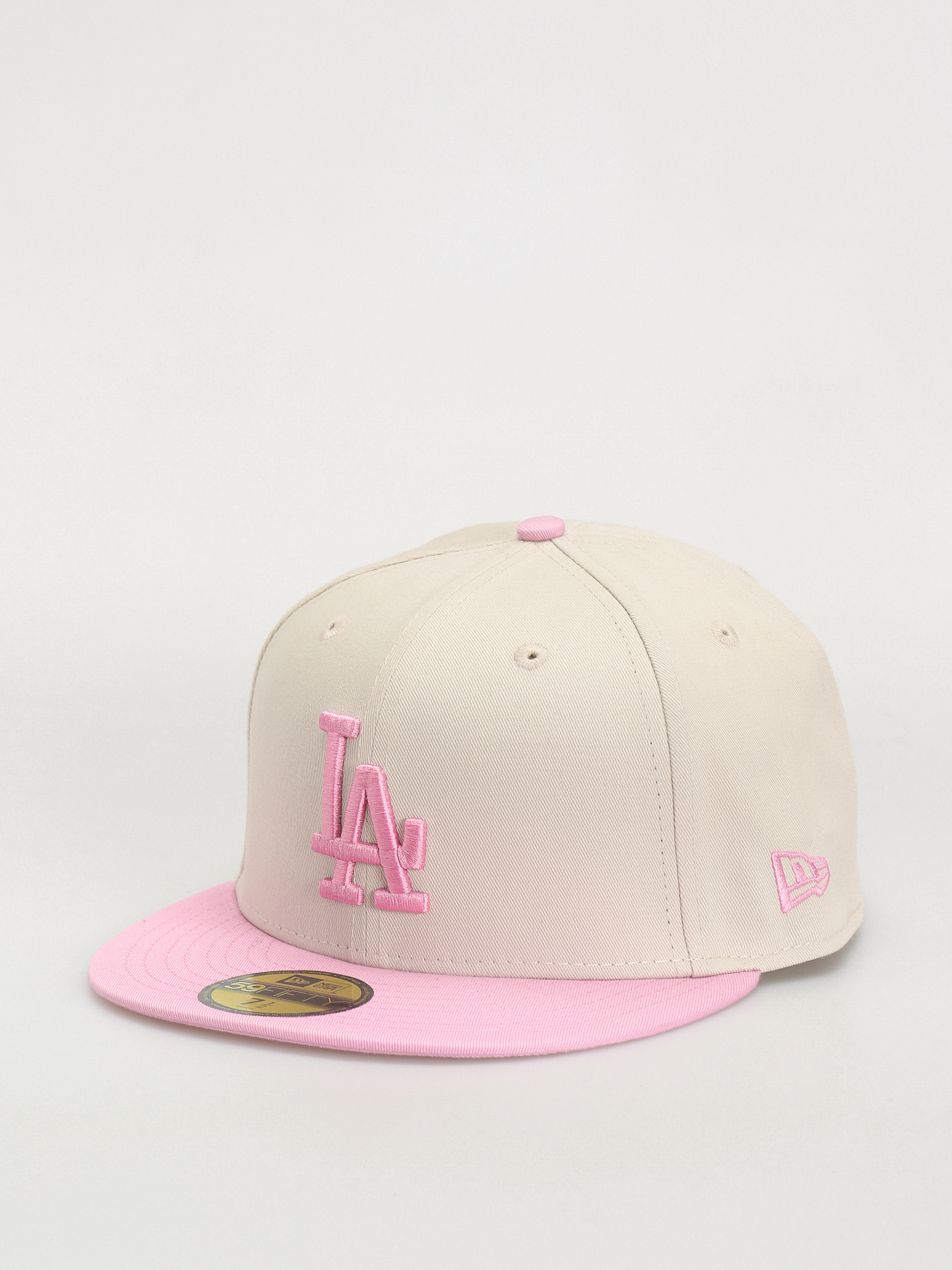 New Era White Crown 59Fifty Los Angeles Dodgers pink ivory